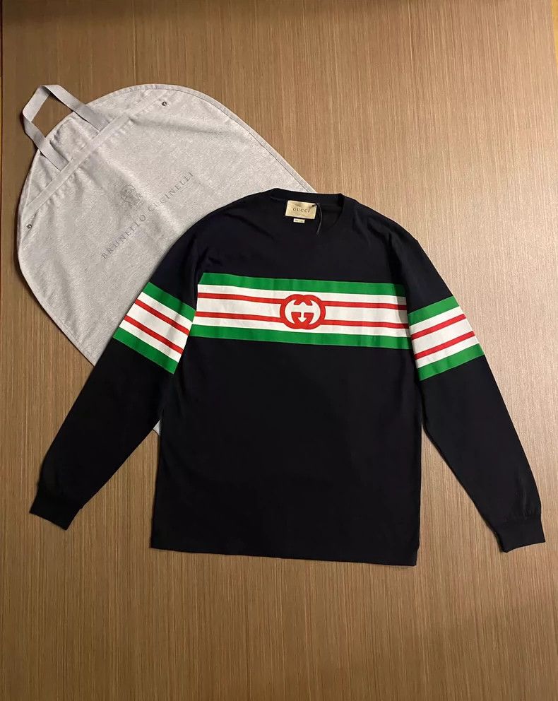 Gucci Double G logo thin sweatshirt 2501-Nextarrow