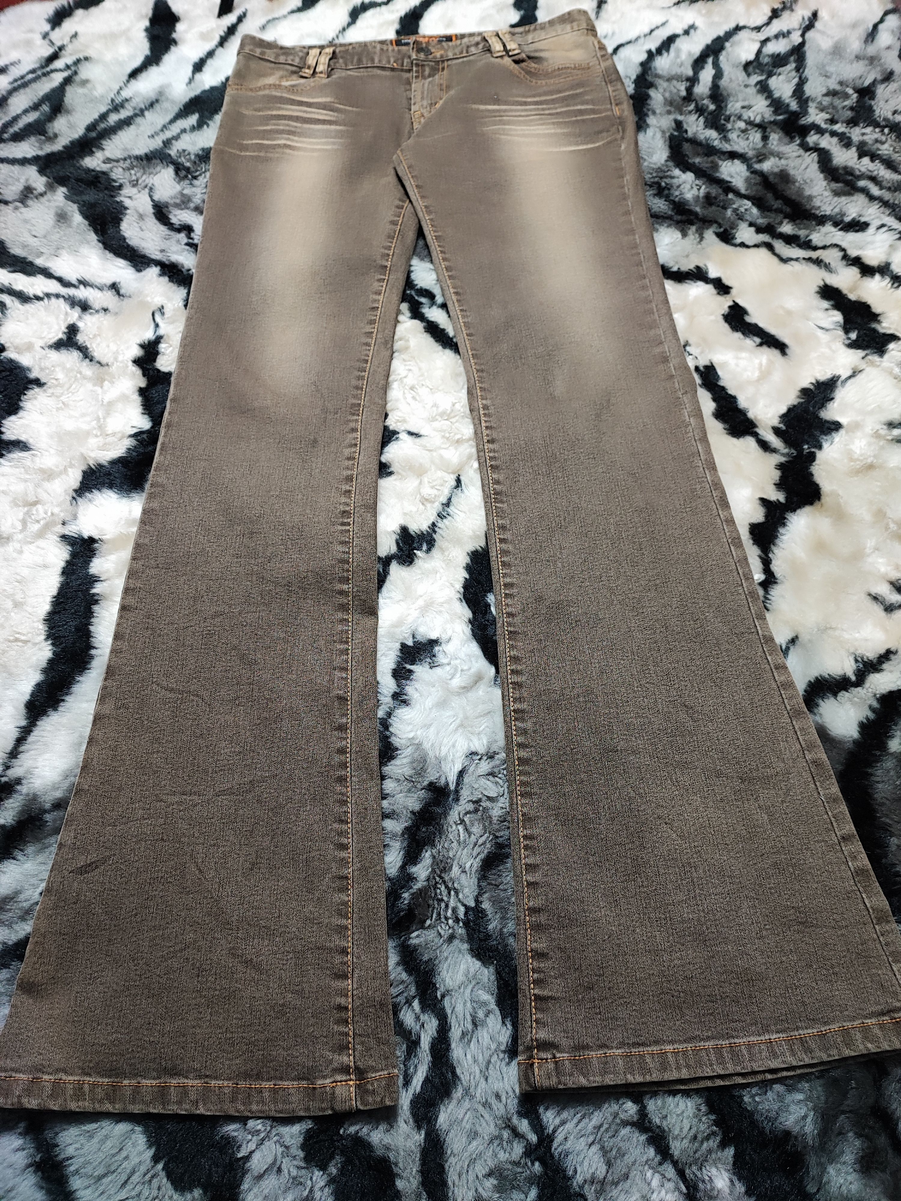 Japanese Brand Rusty Flare Jeans Low Rise Size US 31 - 3 Thumbnail