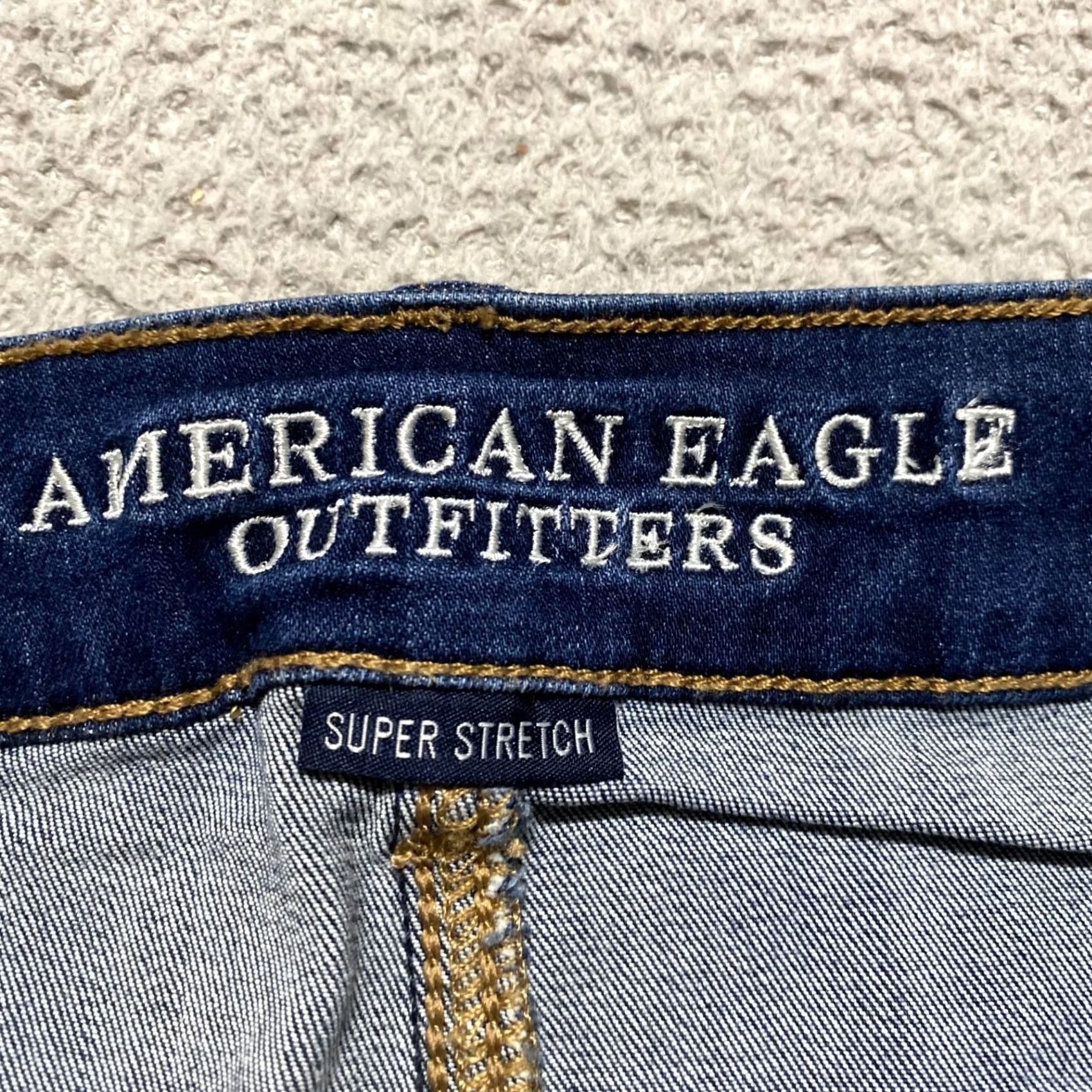 American Eagle Outfitters American Eagle Outfitters Shorts Jeans Blue Dark Wash Cut-Off 4 Womens Vintage No Rise Mid 8.5-10.5 in 5-Pocket Denim Stretch) Size 27" / US 4 / IT 40 - 3 Thumbnail