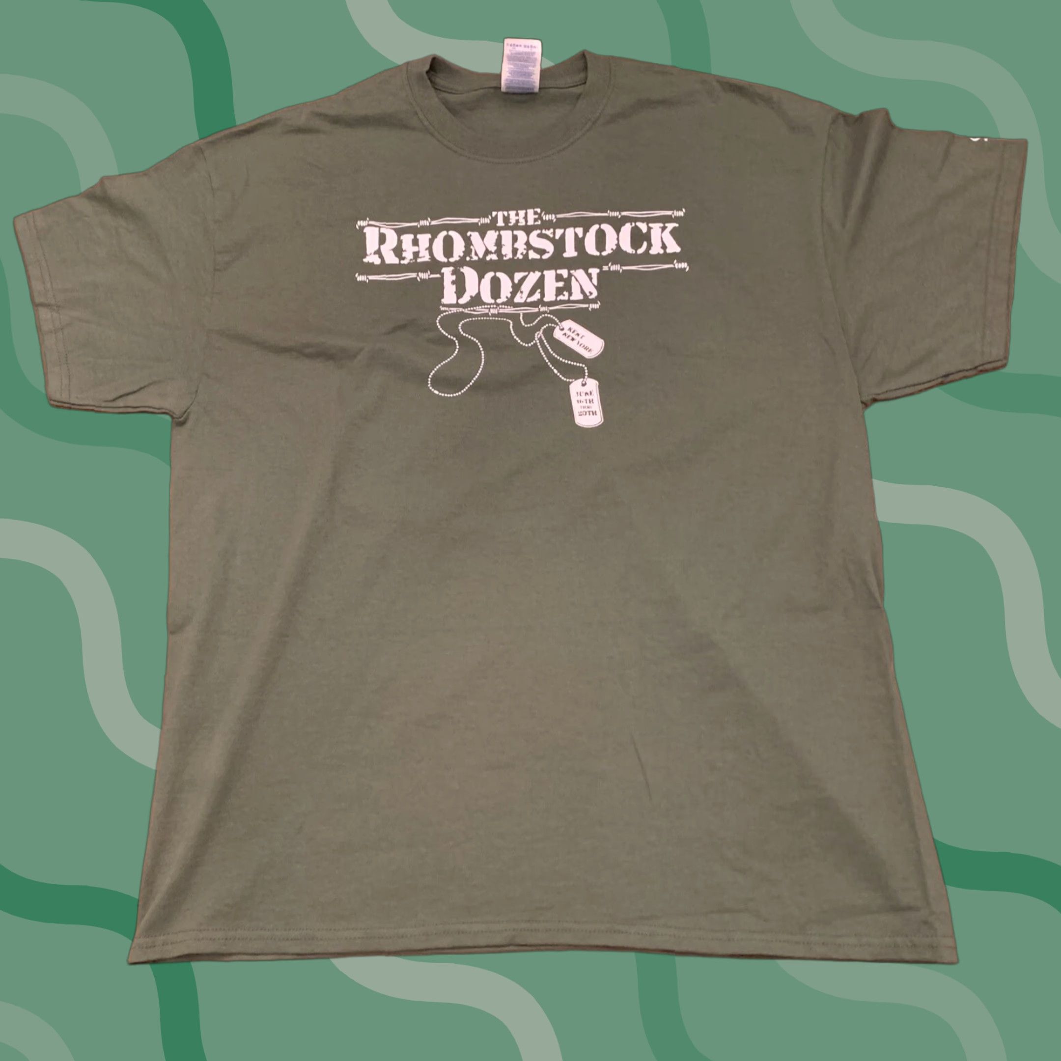 Vintage RARE The Rhombstock Dozen T-Shirt Kent New York Green XL Mens Size US XL / EU 56 / 4 - 1 Thumbnail