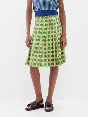 Marni o1w1db10125 Skirt in Green Size 26" / US 2 / IT 38 - 2 Thumbnail