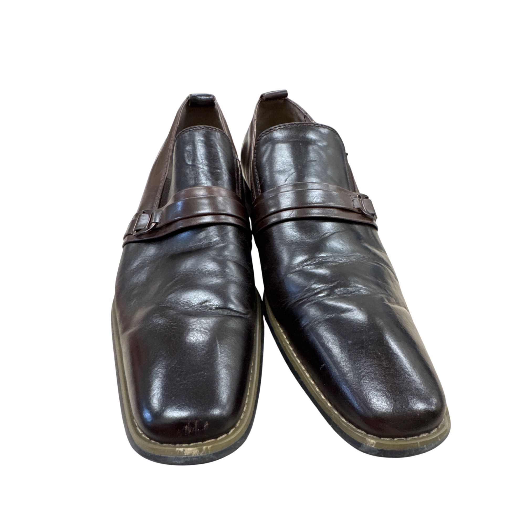 Designer Paulo Solari Mens Brown Black Leather Oxford Shoes 11M SKU 7 Size US 11 / EU 44 - 4 Thumbnail
