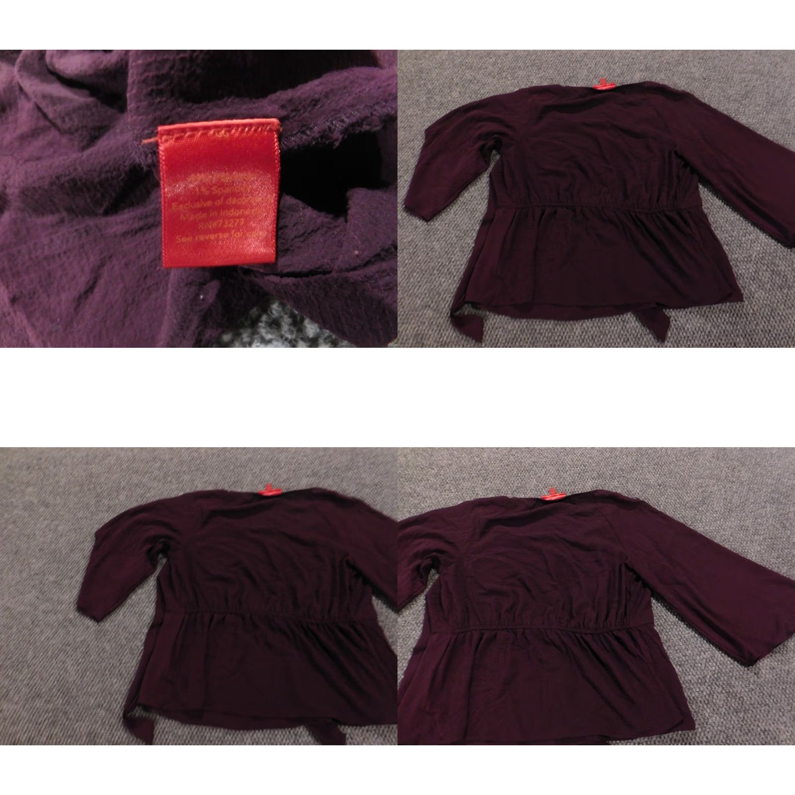Vintage Jennifer Lopez Womens Blouse Medium Purple pullover top Size M / US 6-8 / IT 42-44 - 8 Thumbnail