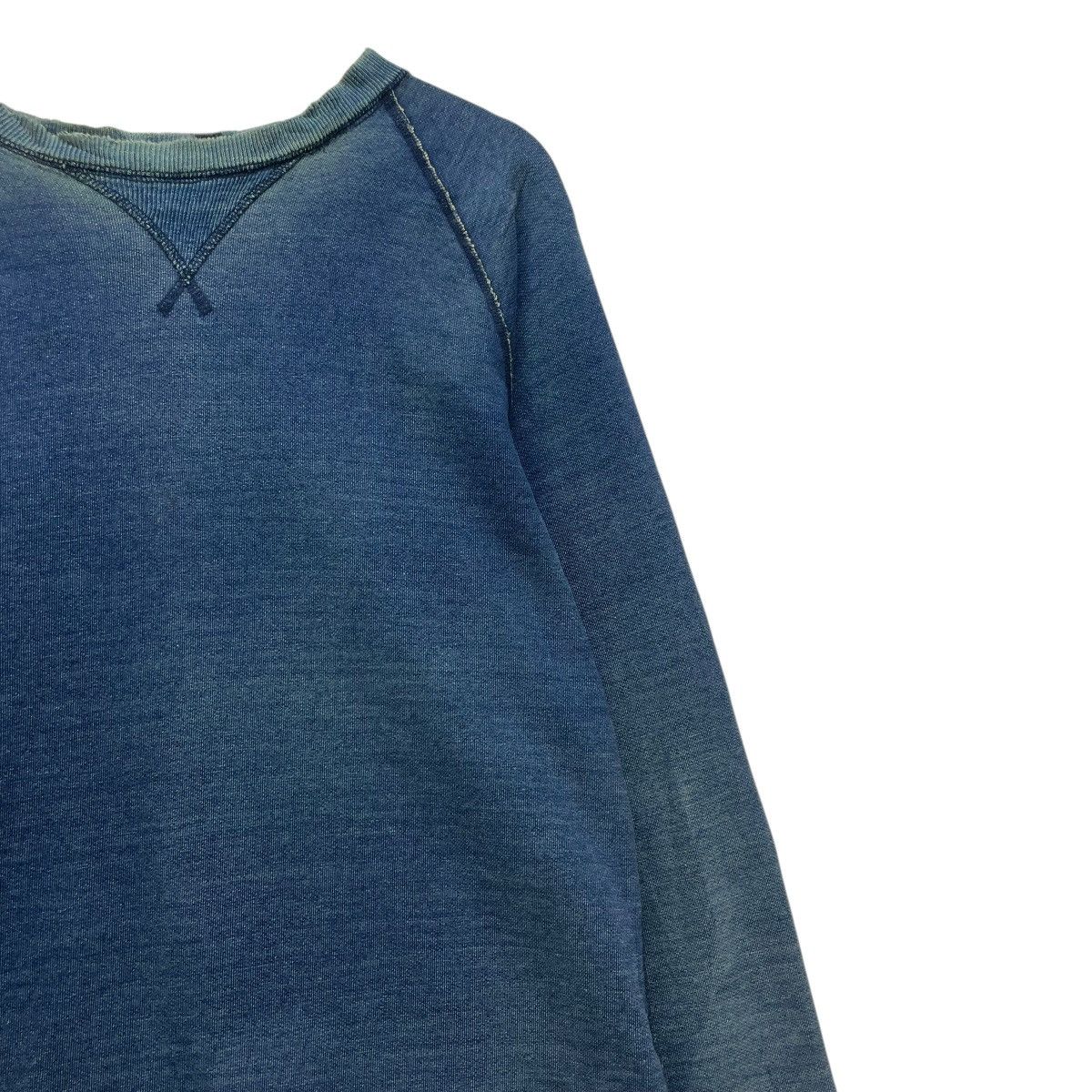 45rpm 💥Vintage Distressed Indigo Sweatshirt Pullover Crewneck Size US M / EU 48-50 / 2 - 4 Thumbnail