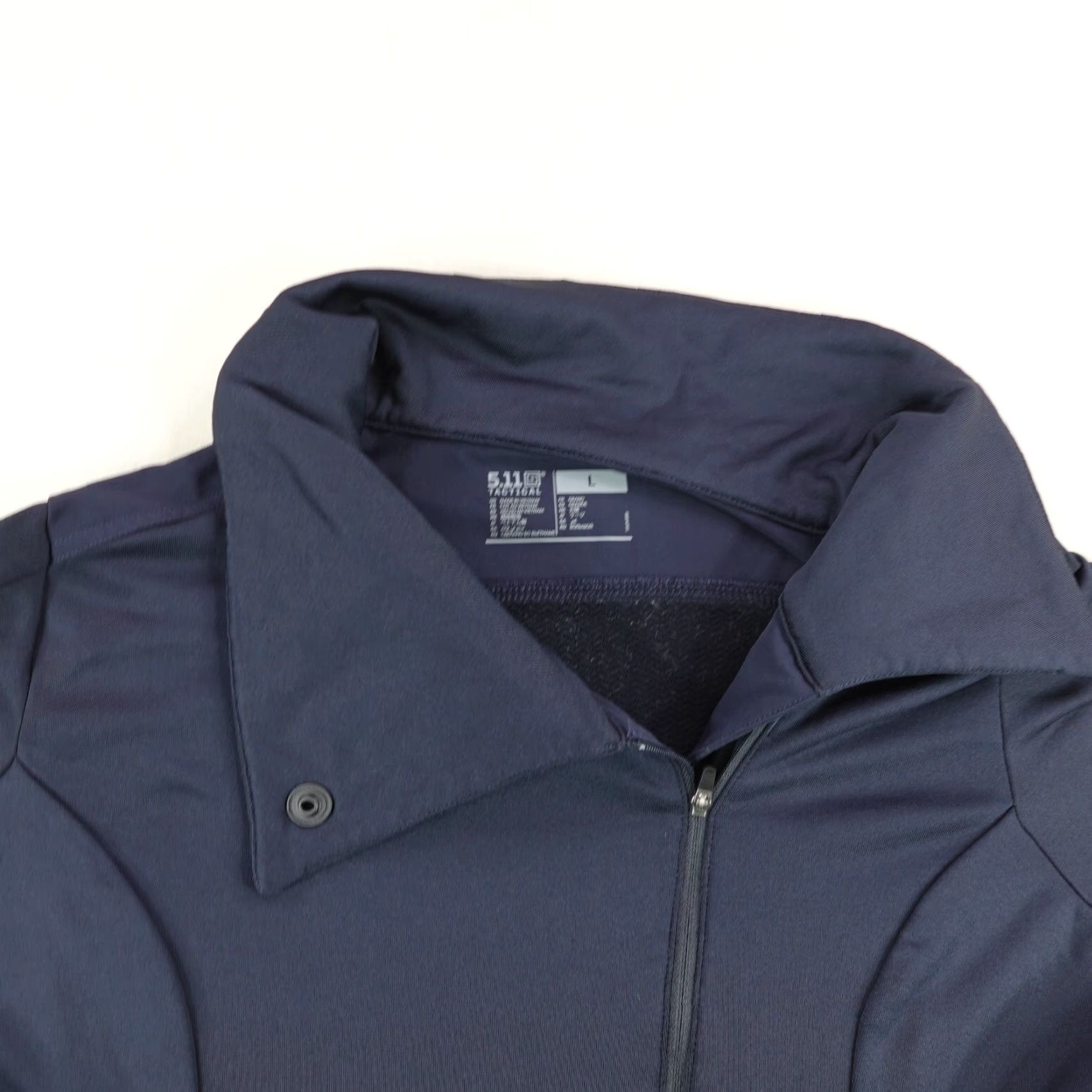 Vintage 5.11 Tactical Jacket Womens Large Blue Kinetic Zip Up Performance Cowl Neck Coat Size L / US 10 / IT 46 - 2 Thumbnail