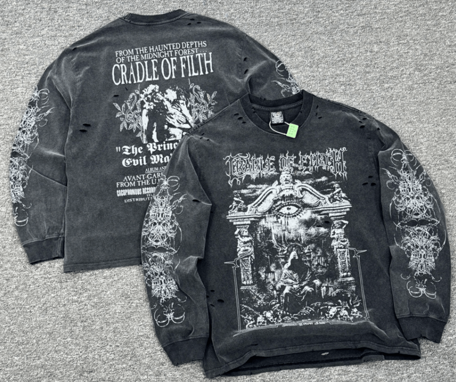 Japanese Brand Washed Print Long Sleeves Size US M / EU 48-50 / 2 - 1 Thumbnail