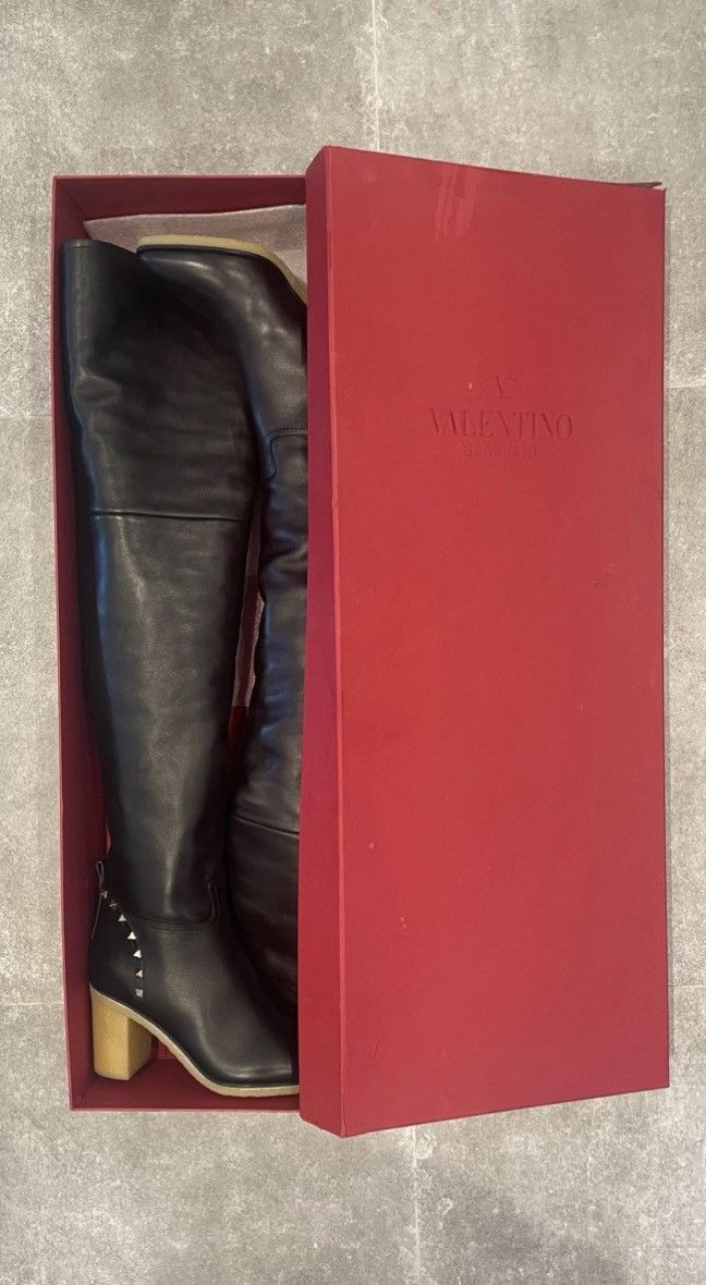 Valentino Rockstud over knee boots Size US 11 / IT 41 - 4 Thumbnail