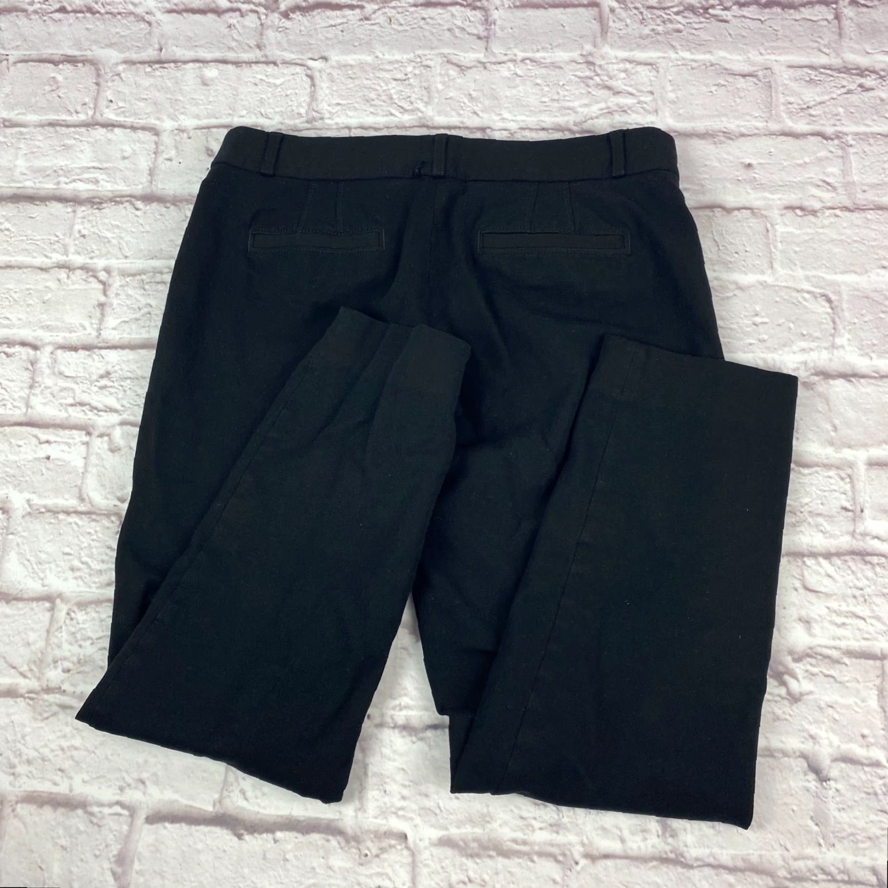 Banana Republic Banana Republic Sloan Fit Work Pants Women Size 8 Black Low Rise Ankle Slit Size 30" / US 8 / IT 44 - 3 Thumbnail