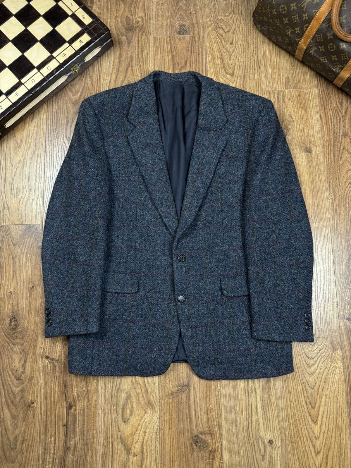 Harris Tweed Vintage wool blazer Harris Tweed original luxury item Size 42L - 1 Thumbnail
