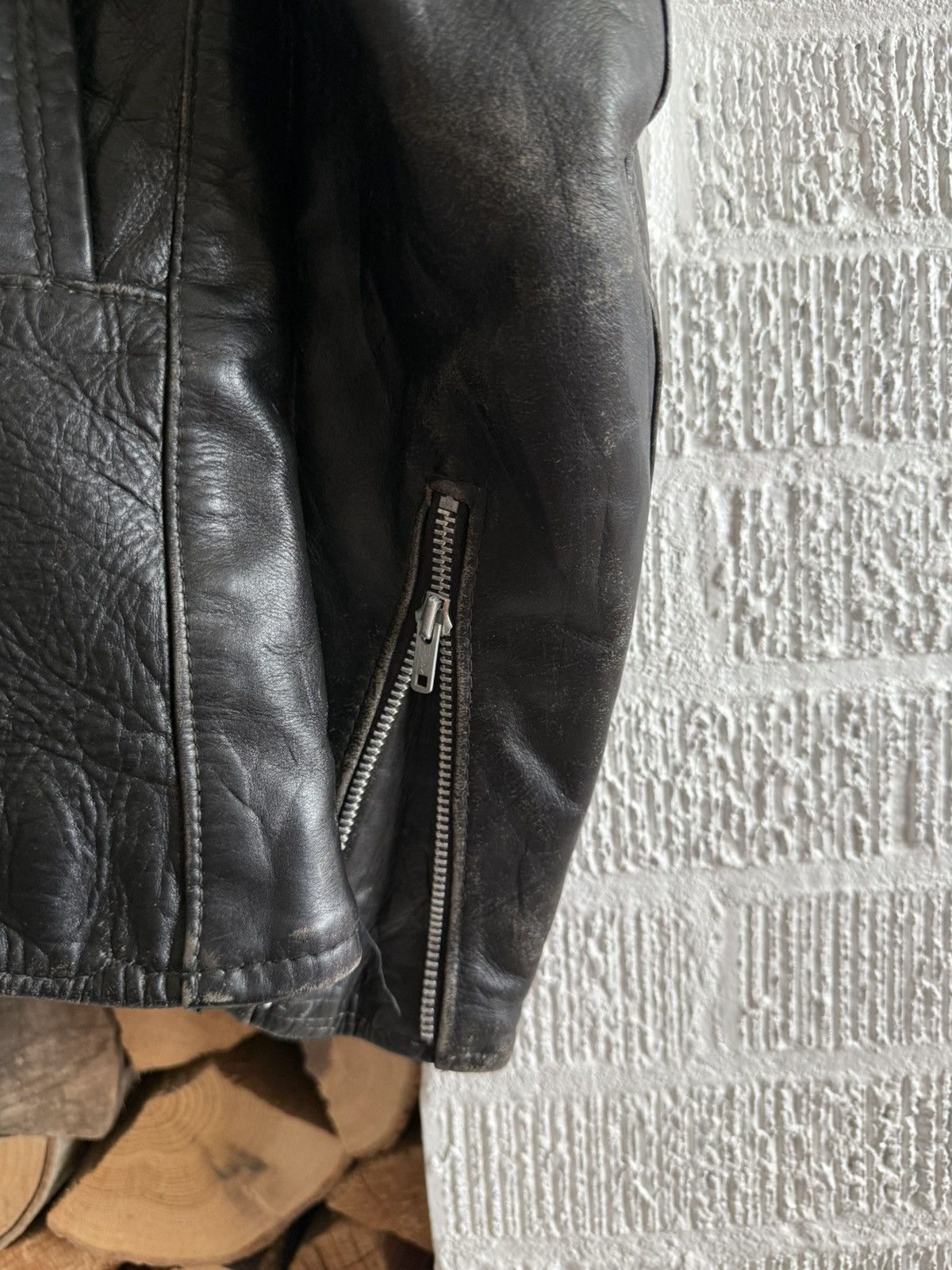 Brooks Vintage BROOKS Cafe Racer 60s Black Leather Jacket sz 40/M Size US M / EU 48-50 / 2 - 13 Thumbnail
