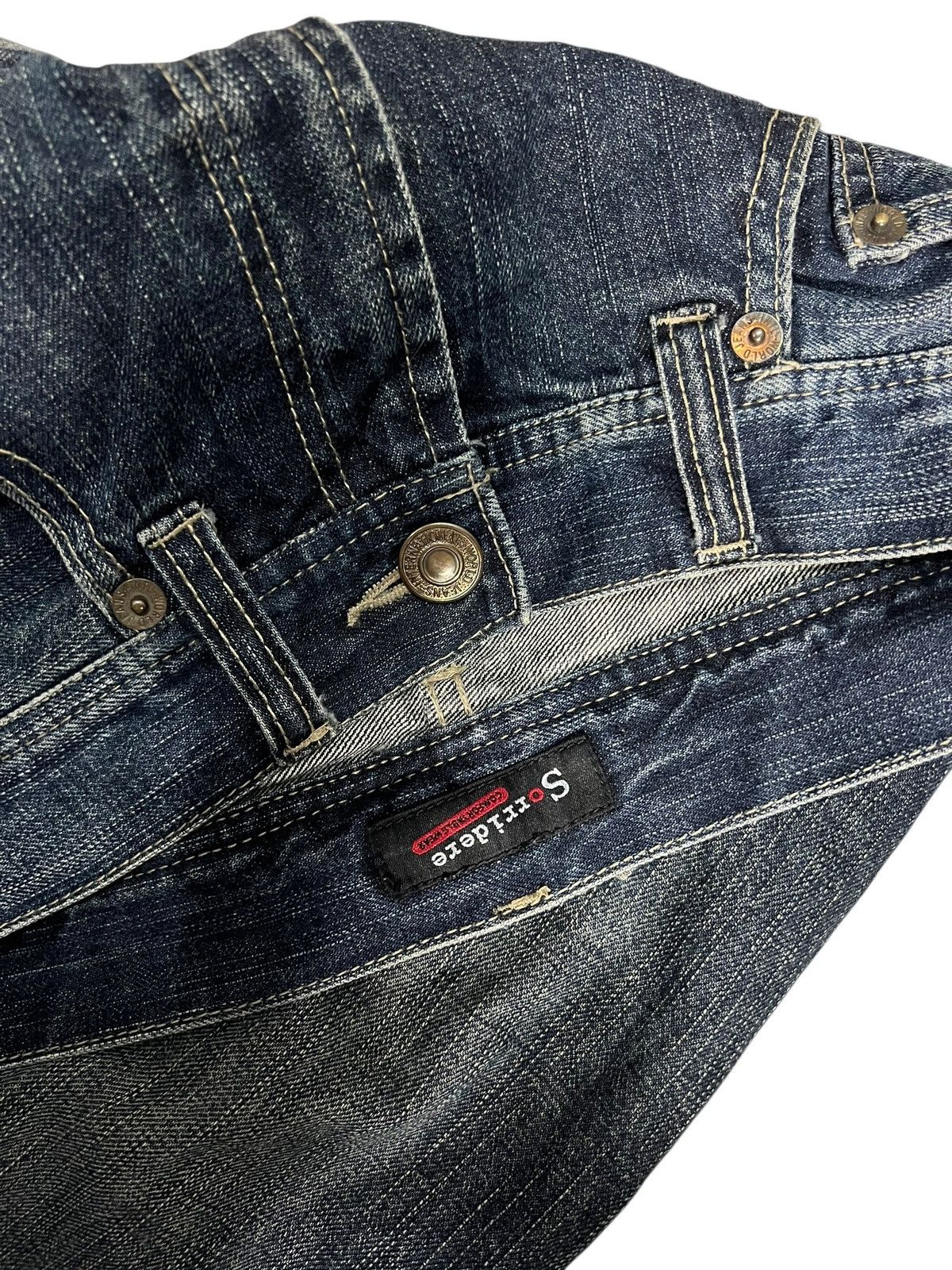 Japanese Brand Vintage Japanese Brand Sorridere Patchwork Distress Jean Size US 32 / EU 48 - 15 Thumbnail