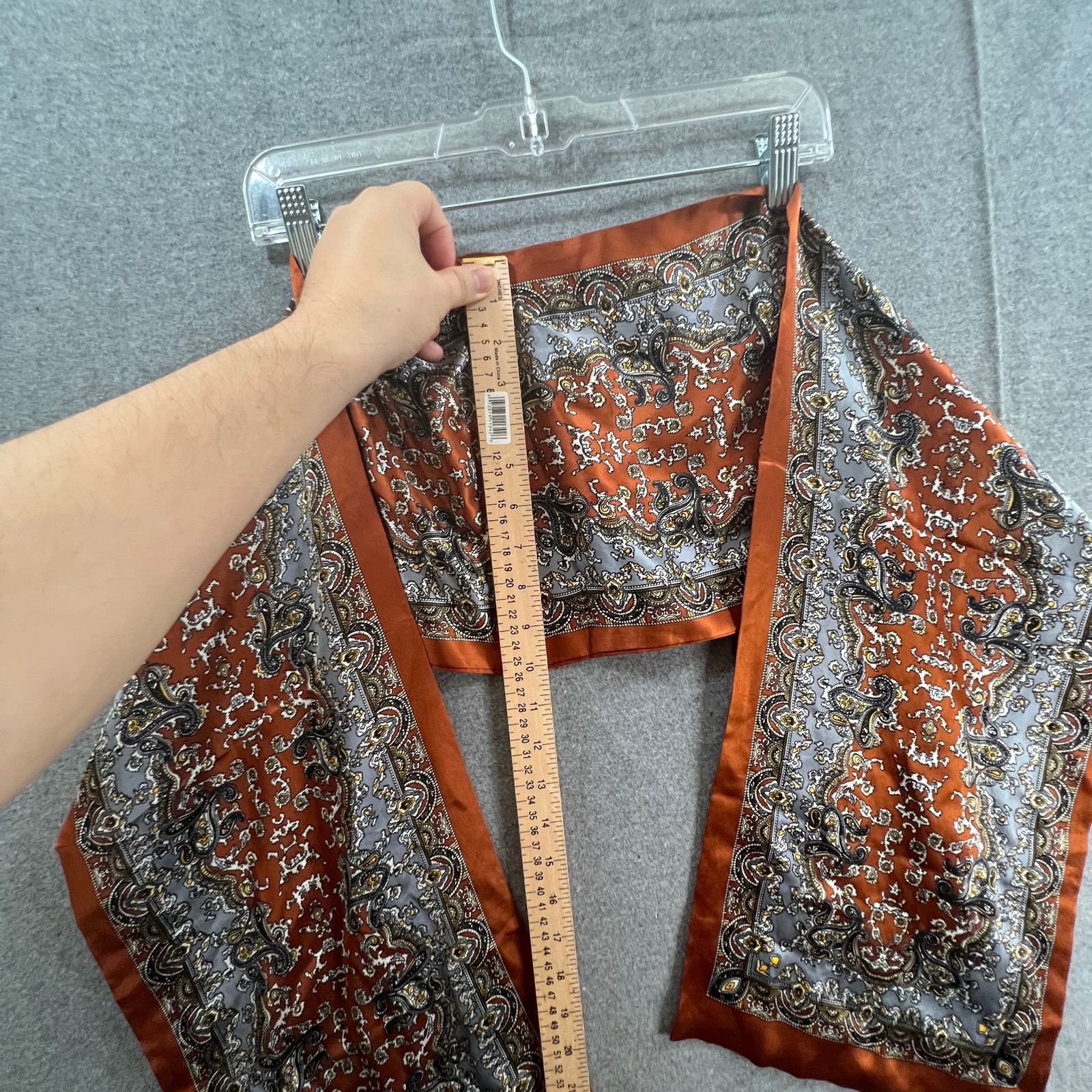 Other Silk Scarf Brown Multicolor Size ONE SIZE - 5 Thumbnail