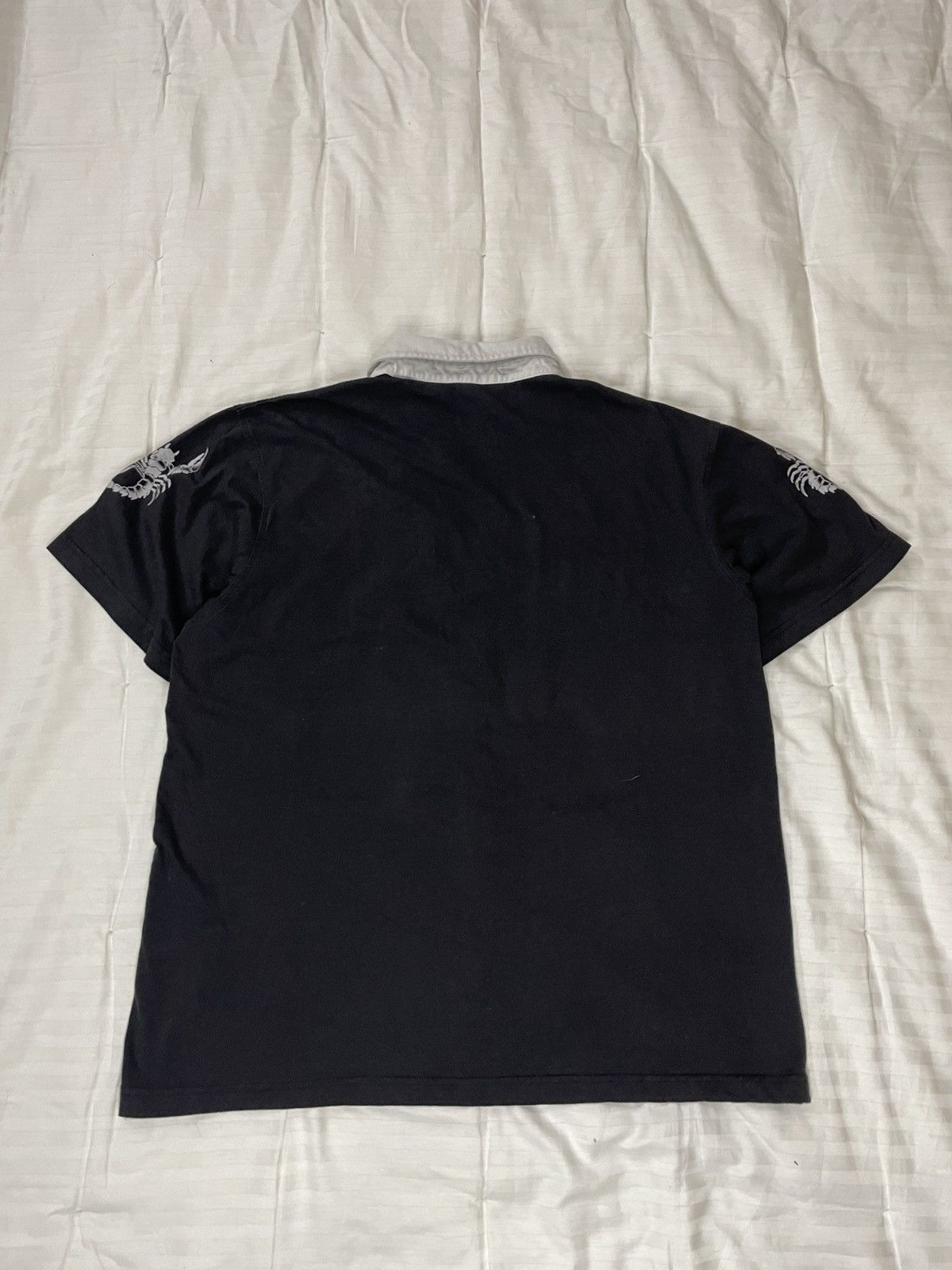 If Six Was Nine Vintage Rare Alt Tribal Poisonous Scorpion Polo T-shirt Size US XL / EU 56 / 4 - 9 Thumbnail