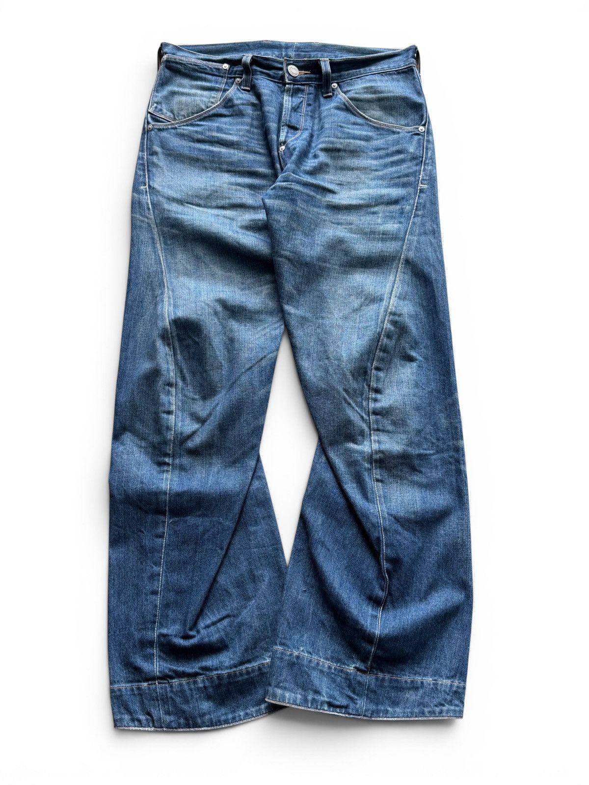 Levi's Levis Engineered Buckle Back Twisted Washed Jeans Size US 33 - 1 Thumbnail