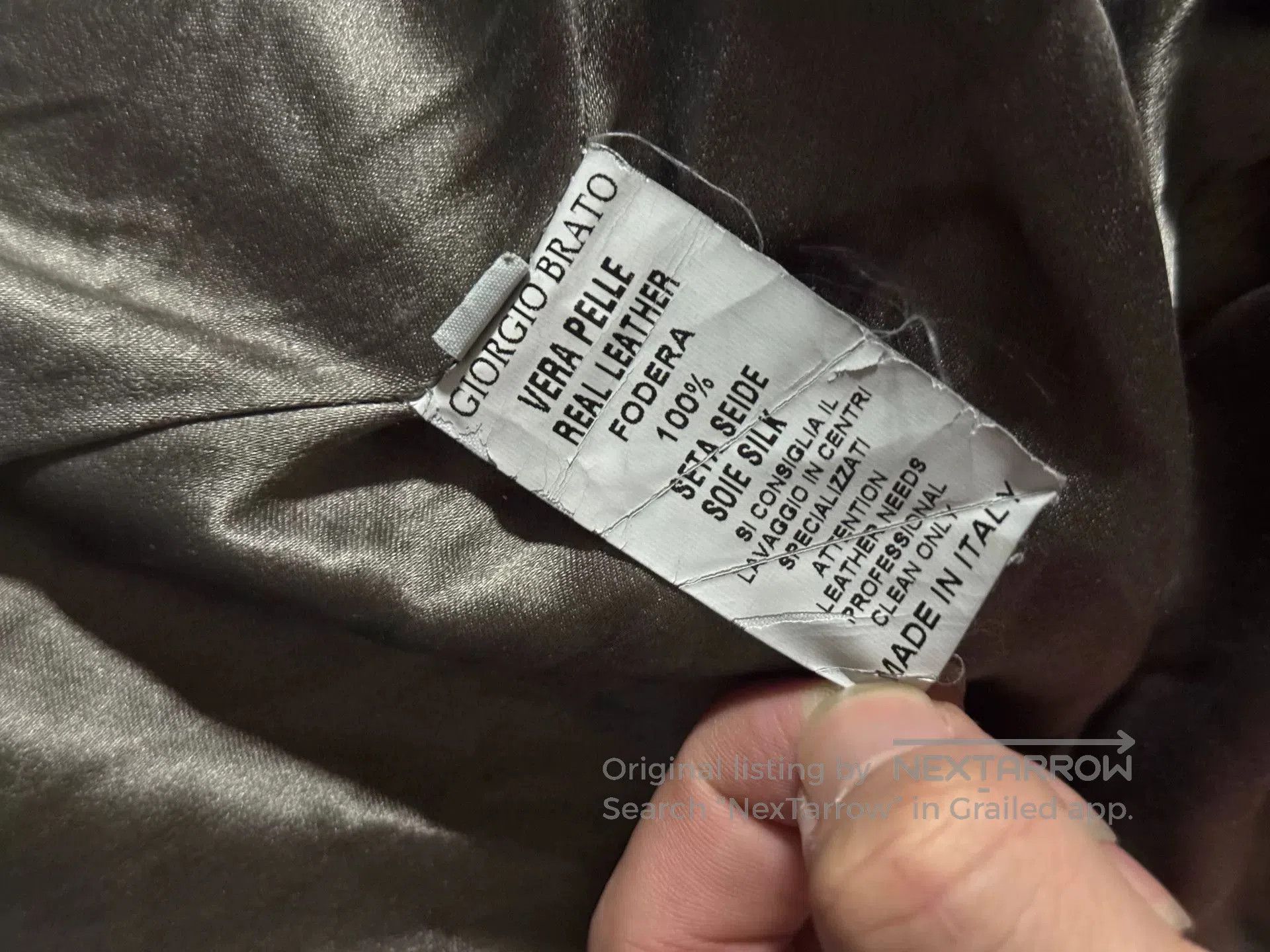 Giorgio Brato contemporary gray leather jacket by giorgio brato. Size US L / EU 52-54 / 3 - 8 Thumbnail