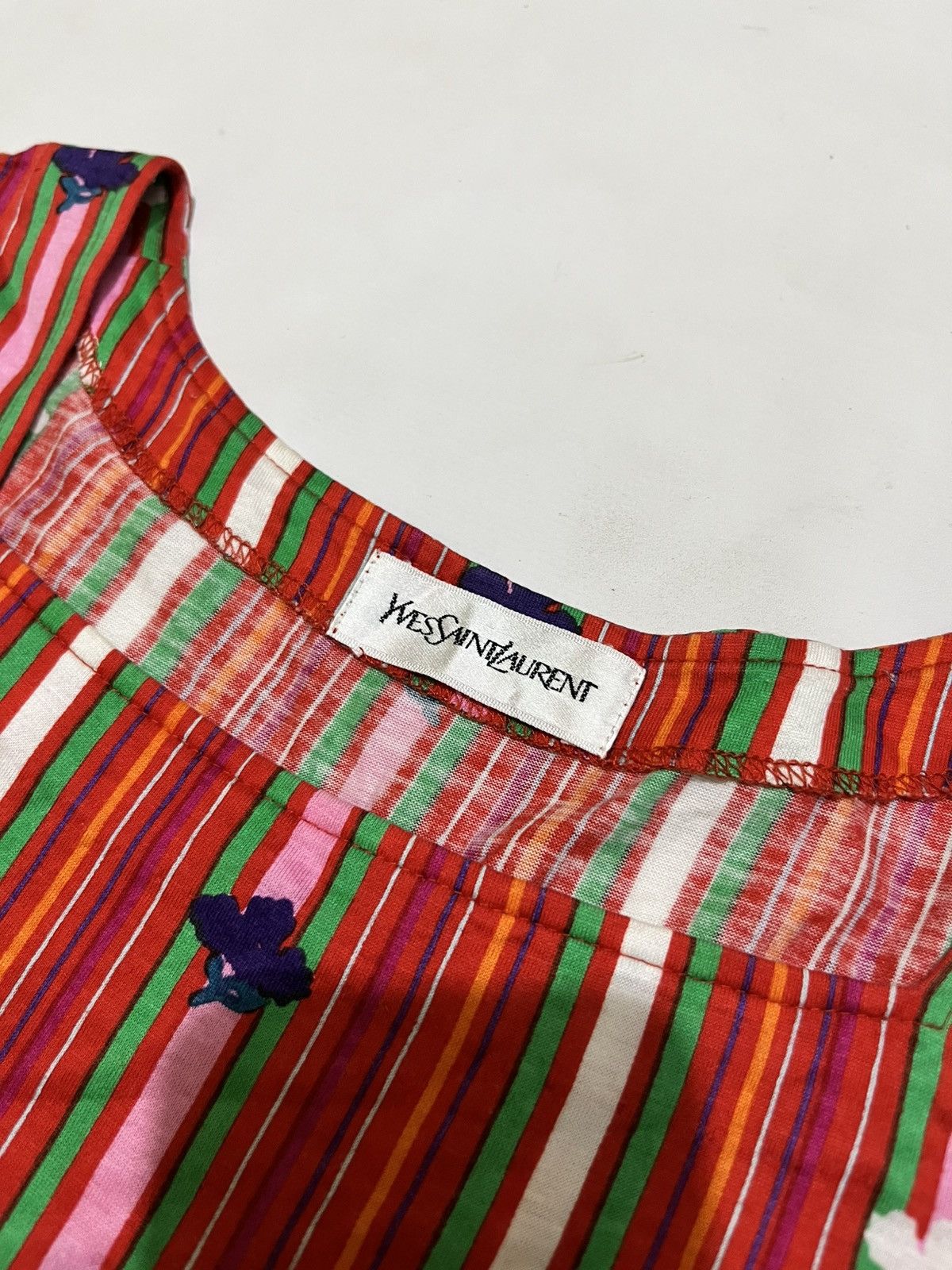 Yves Saint Laurent Flower multicolor mini dress Size M / US 6-8 / IT 42-44 - 4 Thumbnail