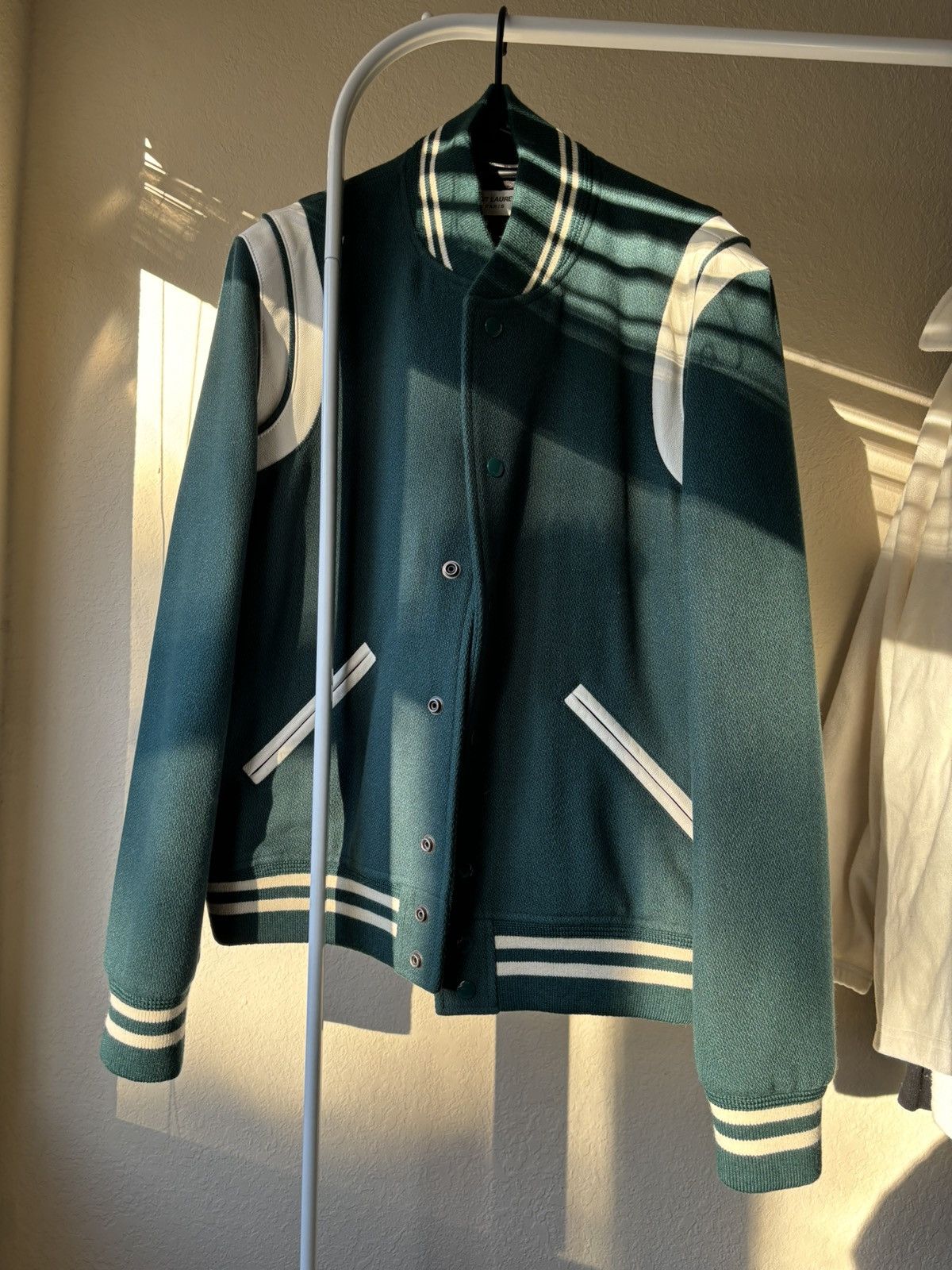 Saint Laurent Paris Green Wool Teddy jacket 48 Size US M / EU 48-50 / 2 - 1 Thumbnail