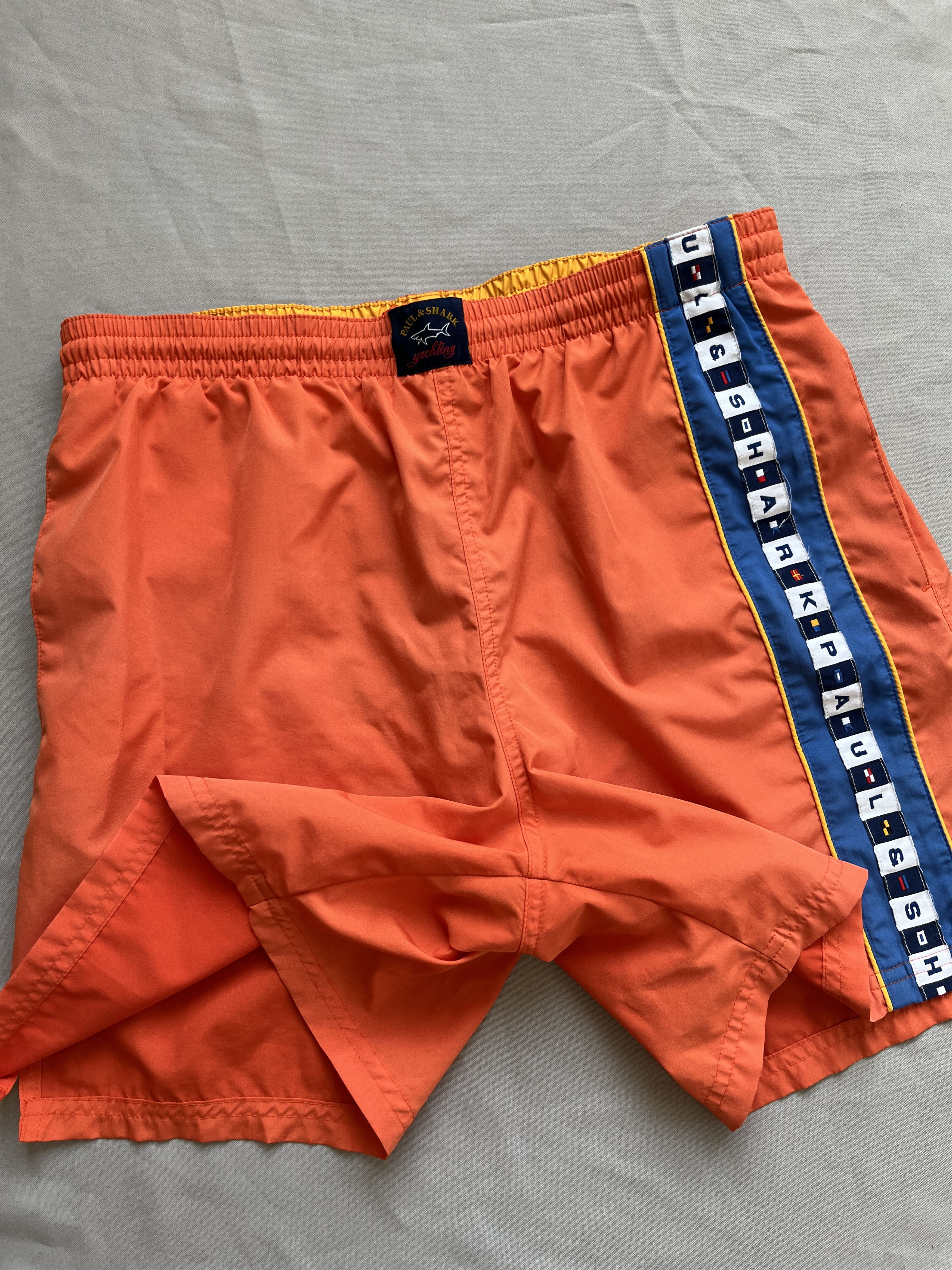 Paul & Shark Paul & Shark Orange Shimmer Light Summer Shorts Size US 32 / EU 48 - 4 Thumbnail