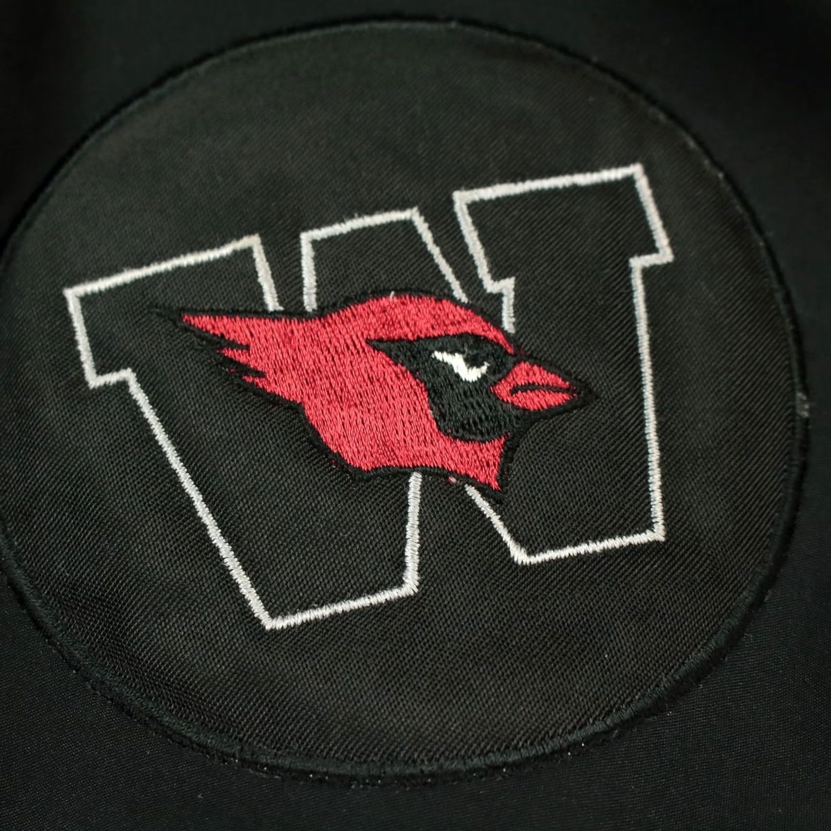 Nike NIKE Track Jacket MEDIUM Vintage Embroidered Swoosh Cardinals VTG 00s Mens Black Zippered Pockets Activewear Shirt Size US M / EU 48-50 / 2 - 3 Thumbnail