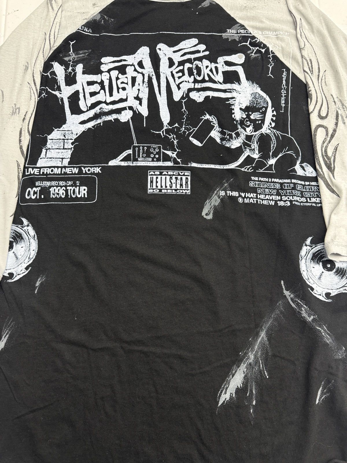 HELLSTAR Hellstar Record Baby Long Sleeve T-shirt Size US XXL / EU 58 / 5 - 5 Thumbnail