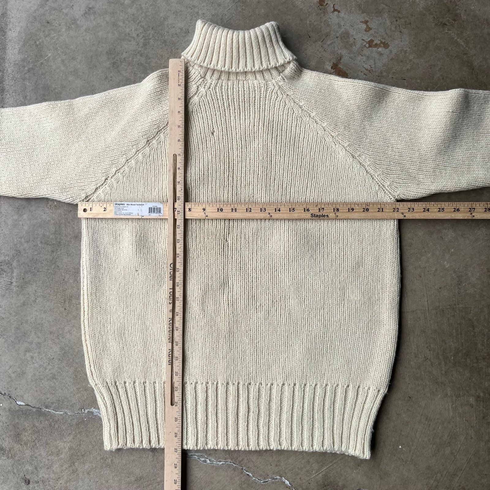 Vintage VTG Peter Storm Sweater Mens M BEIGE 100% Wool Heavyweight Size US M / EU 48-50 / 2 - 5 Thumbnail