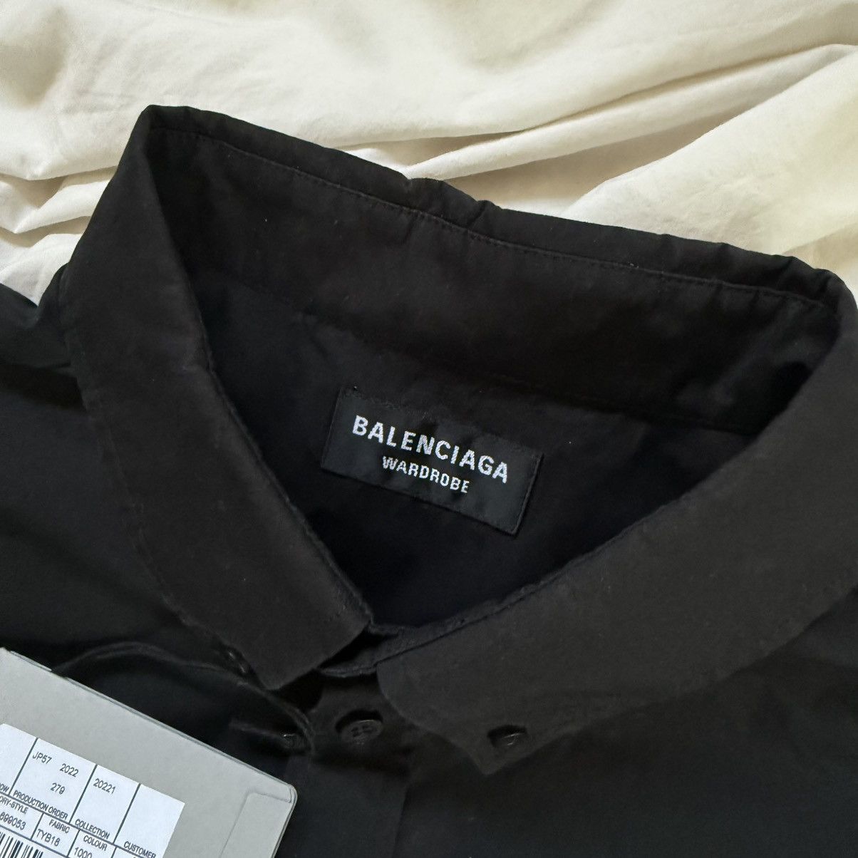 Balenciaga Metal Logo Oversized Shirt Size US XL / EU 56 / 4 - 3 Thumbnail