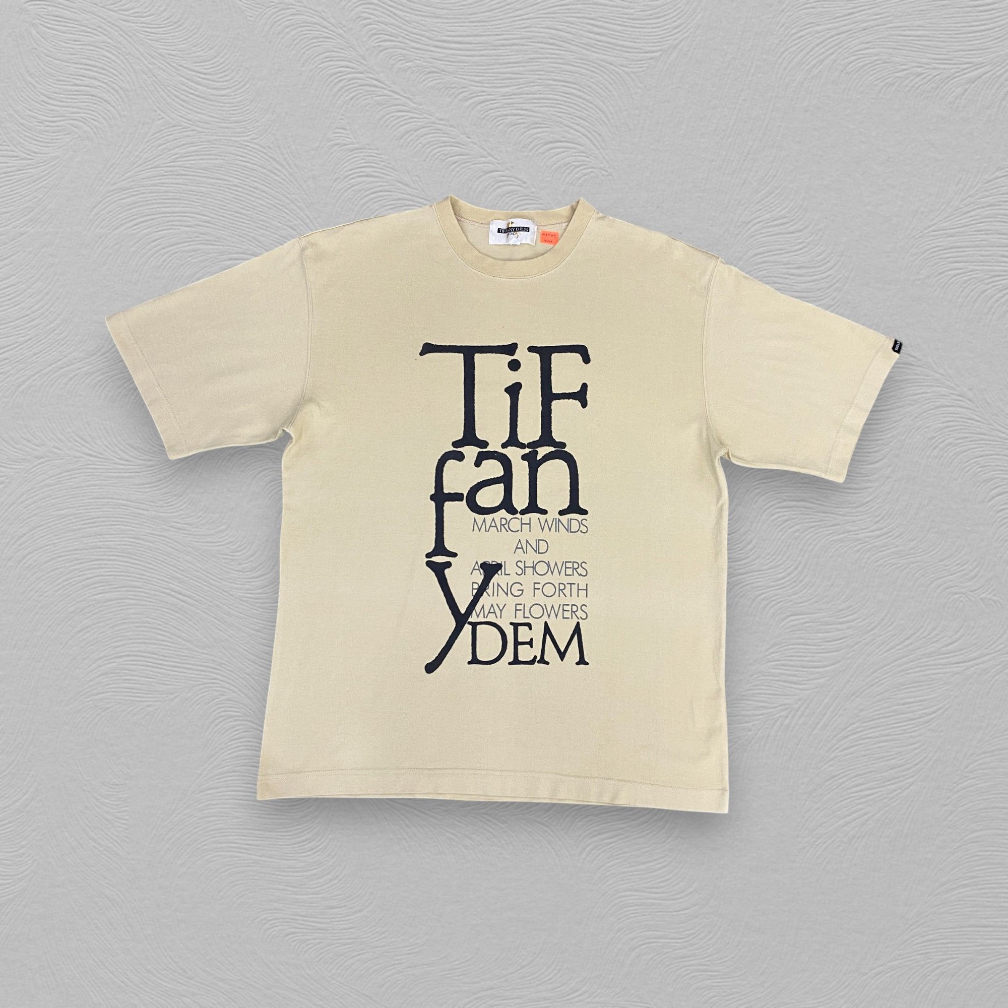 Vintage Vtg TIFFANY D.E.M ITALY DESIGNER Tshirt - K057 Size US L / EU 52-54 / 3 - 1 Thumbnail