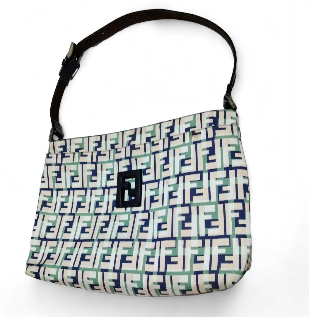 Fendi Fendi - Zucca Zucchino Handbag Shoulder Bag Monogram Black Size ONE SIZE - 3 Thumbnail