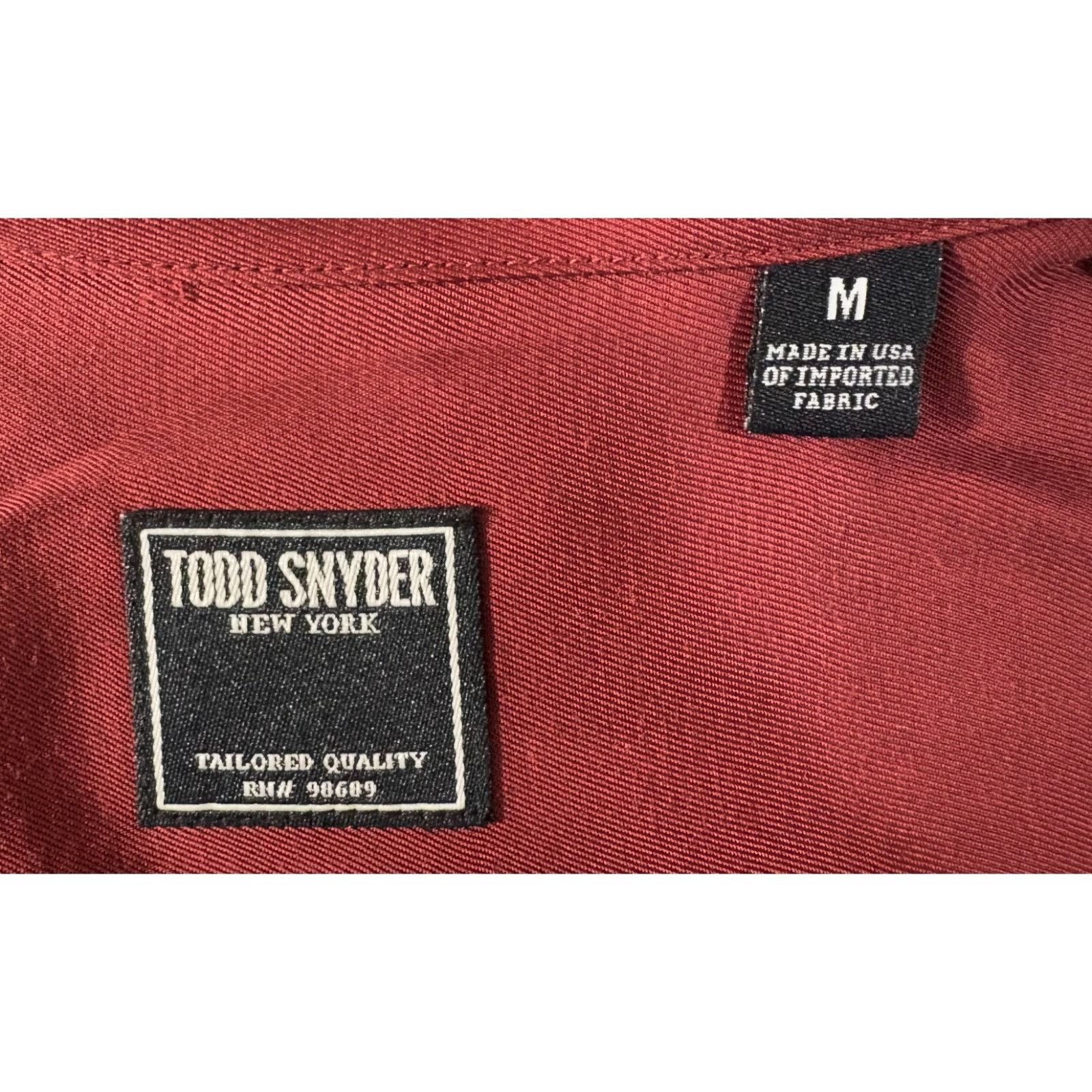 Todd Snyder Todd Synder Rayon Bowling Camp Shirt size M color maroon NWO Size US M / EU 48-50 / 2 - 2 Thumbnail