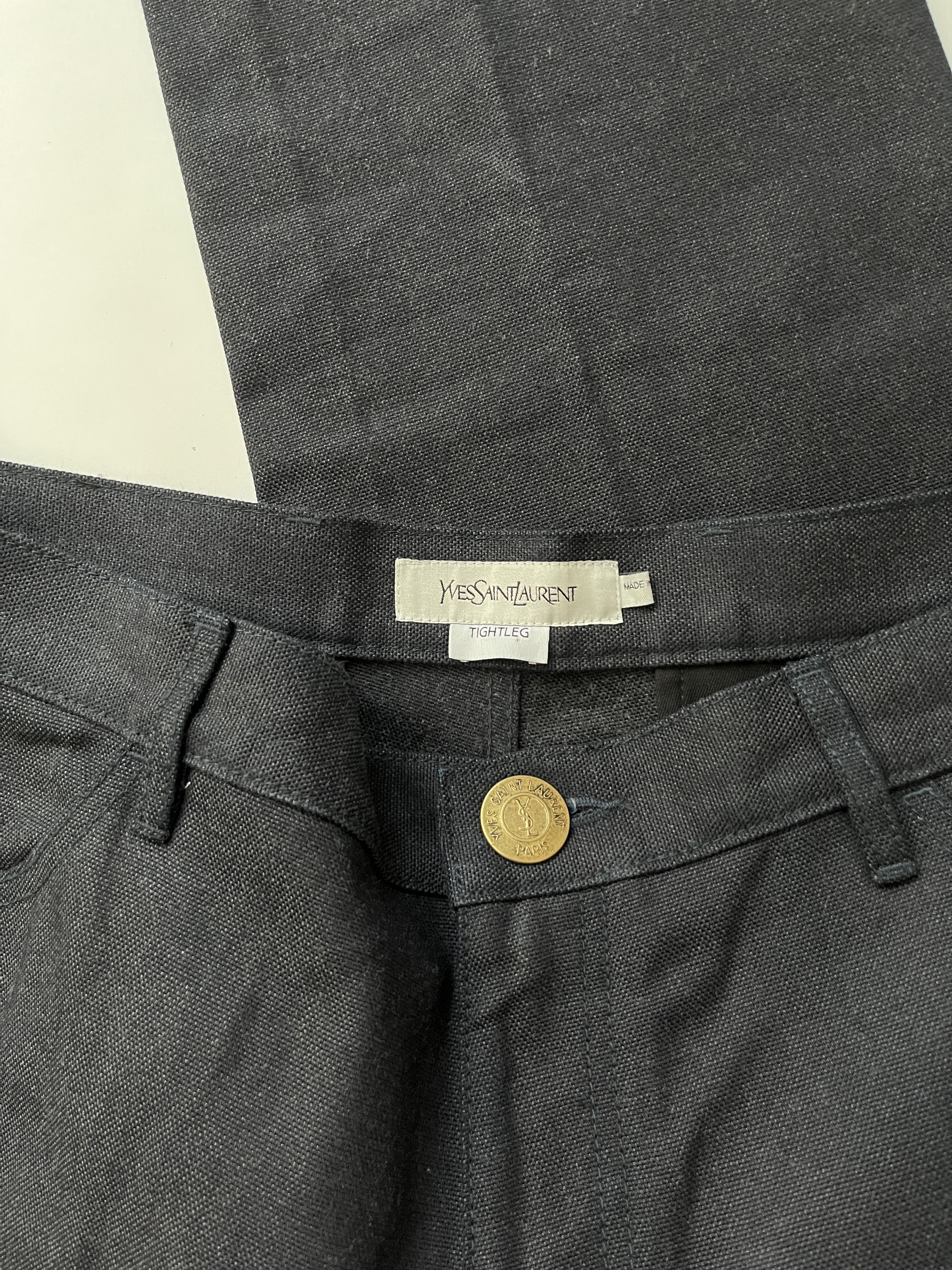 Yves Saint Laurent ⚡️QUICK SALE⚡️2008 Yves Saint Laurent Navy Pants Trousers Size US 38 / EU 54 - 3 Thumbnail