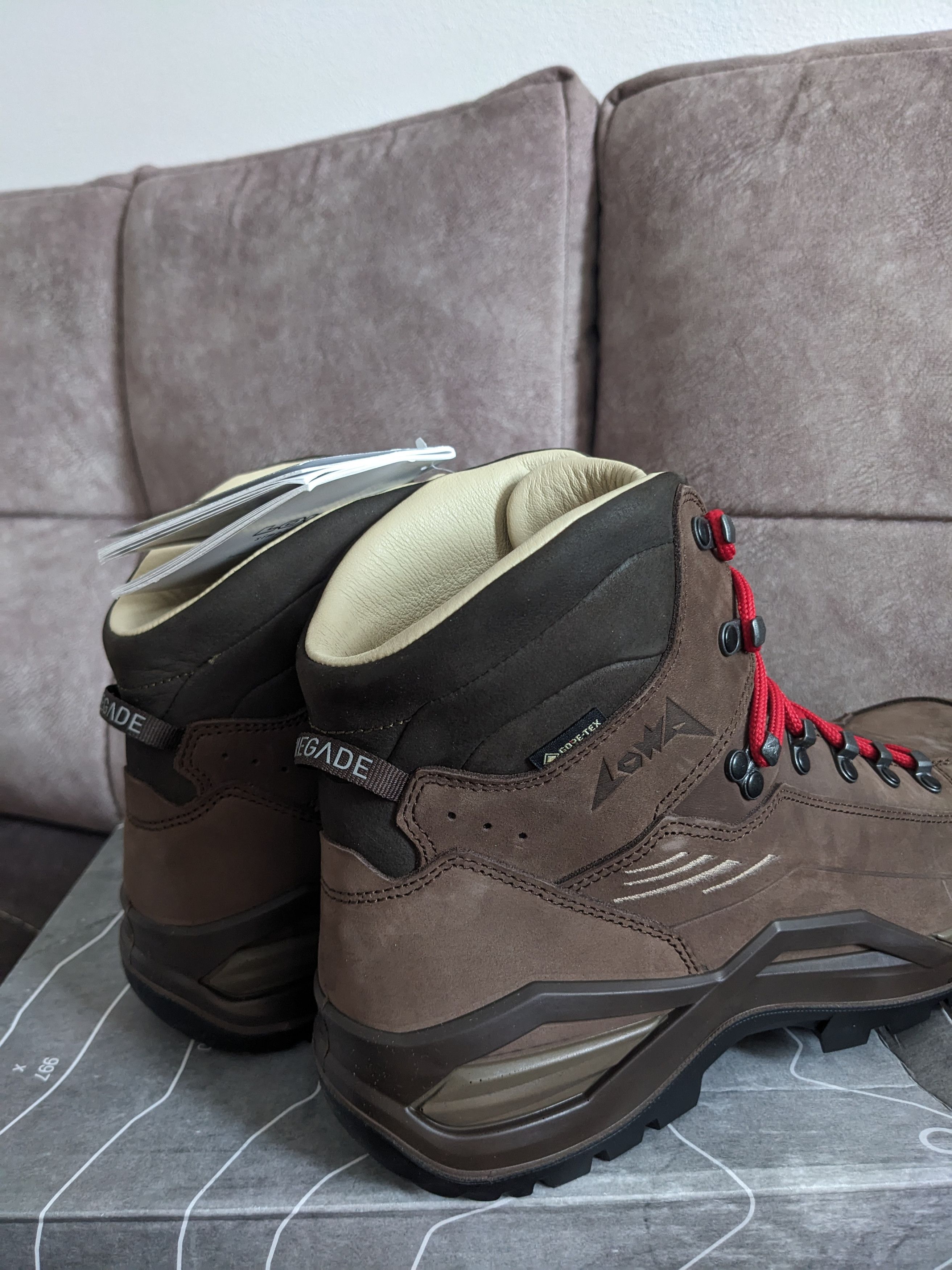 LOWA Lowa Renegade 100 GTX MID Leather Hiking tactical boots 43.5 Size US 10 / EU 43 - 3 Thumbnail