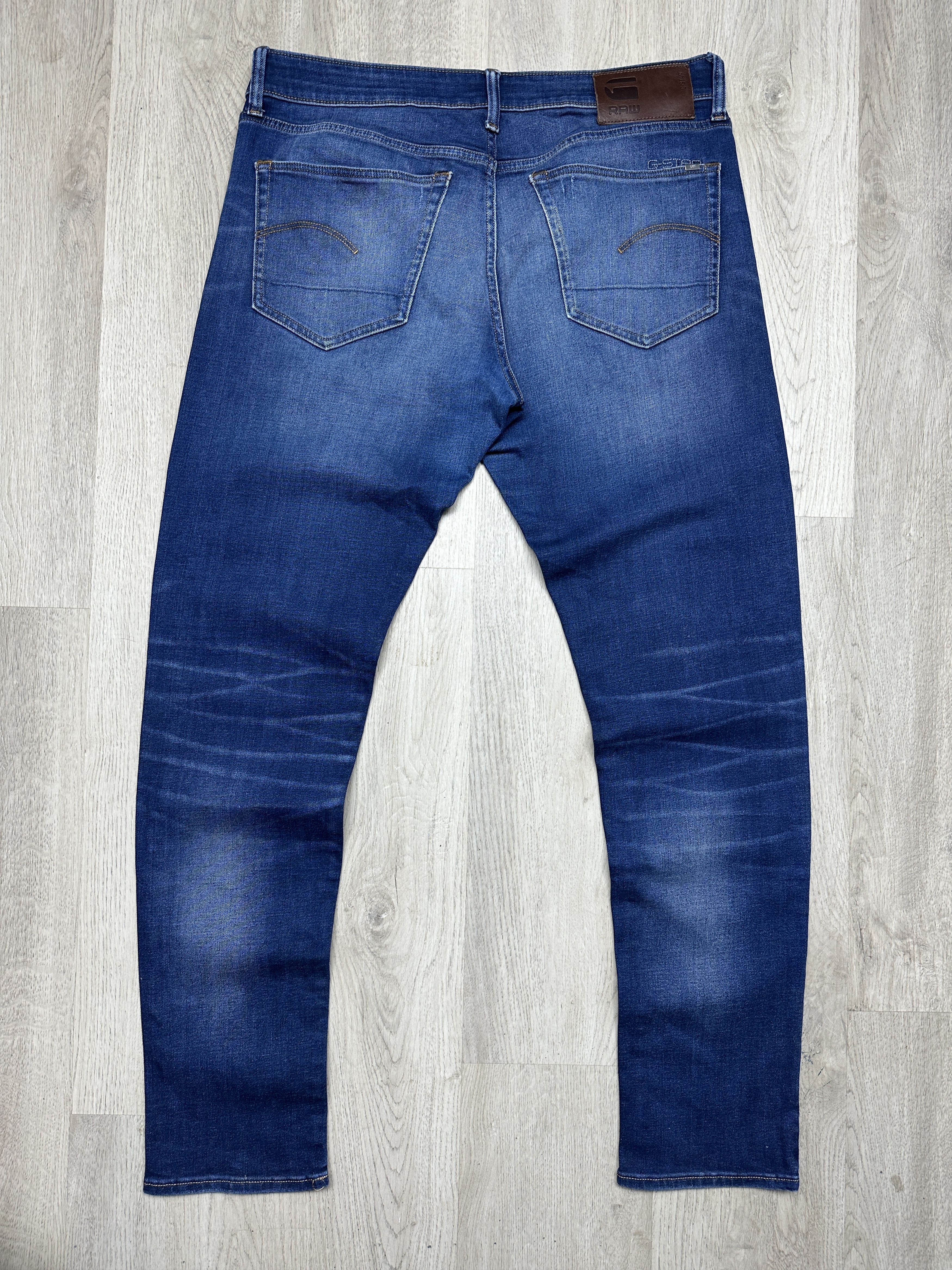 G-Star G Star Raw 3301 Slim Mens Denim Pants Jeans Size US 34 / EU 50 - 5 Thumbnail
