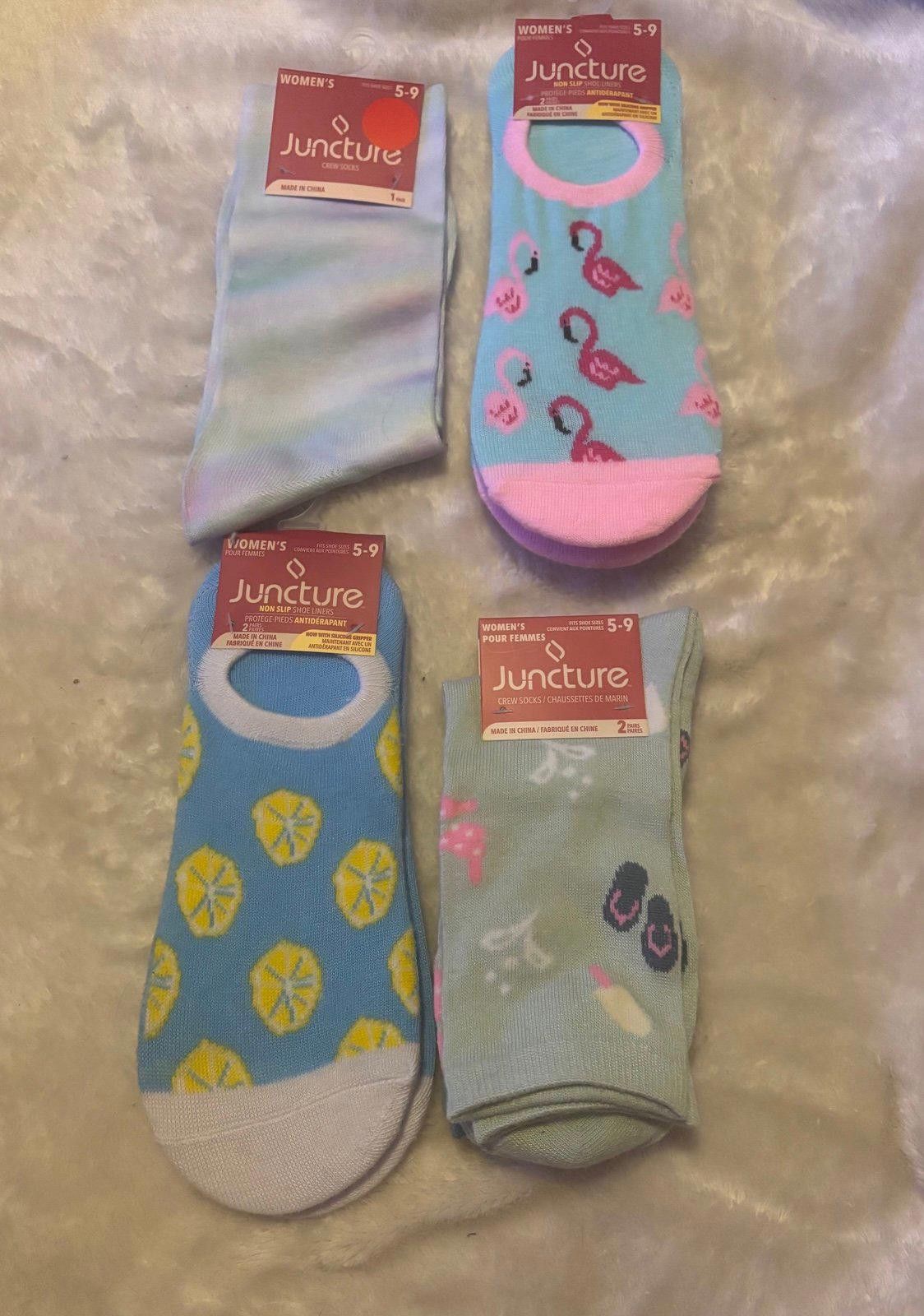 Other Juncture Novelty Women’s Crew Socks Size 5-9 Flamingo Size ONE SIZE - 1 Thumbnail