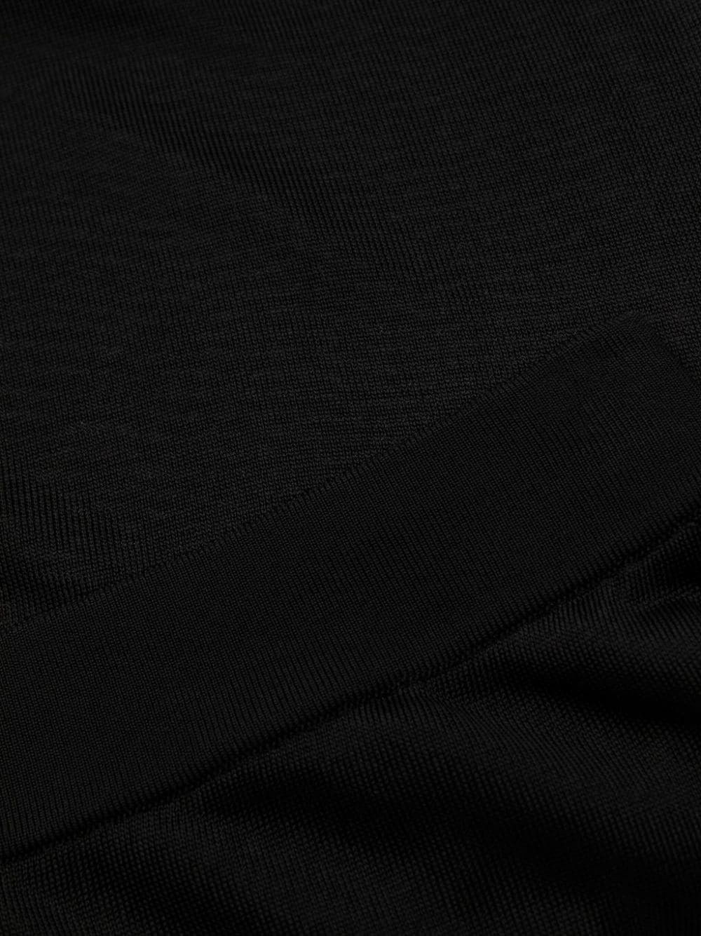 Saint Laurent Paris o1s1wg111124 Long Strapless Dress in Knit in Black Size S / US 4 / IT 40 - 6 Thumbnail