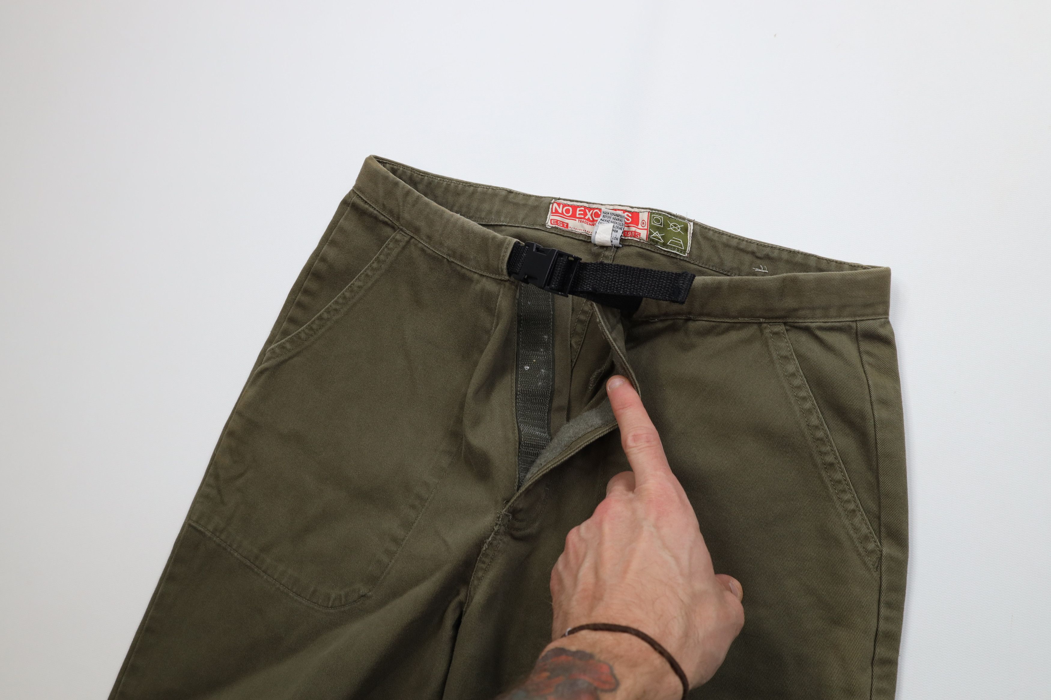 Vintage Vintage 90s Y2K Streetwear Flared Utility Military Pants Size 32" / US 10 / IT 46 - 7 Thumbnail