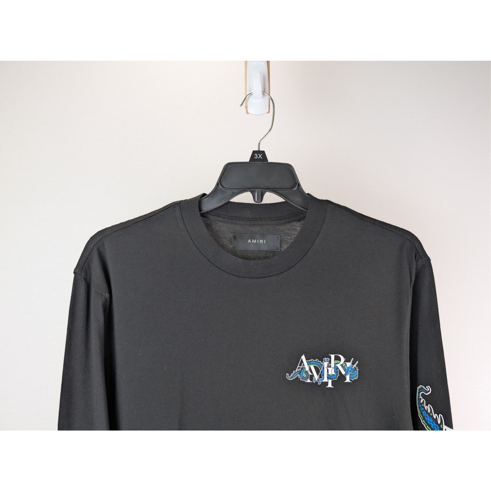 Amiri o1rshd1 Q:2 / CNY Dragon Long Sleeve Tee T-Shirt in Black Size US M / EU 48-50 / 2 - 3 Thumbnail
