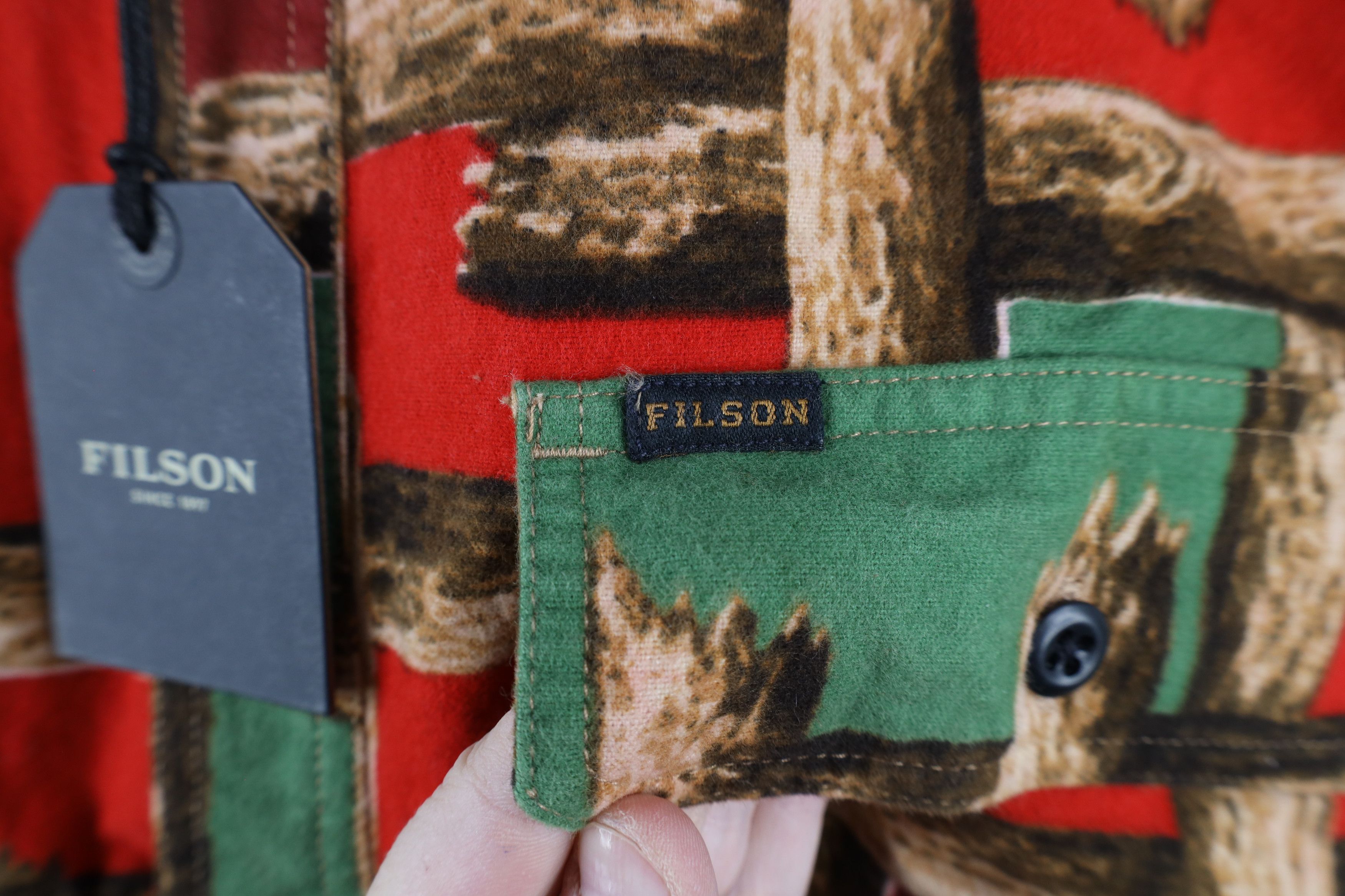 Filson × Vintage New CC Filson Wood Log Field Flannel Button Shirt Cotton Size US S / EU 44-46 / 1 - 4 Thumbnail