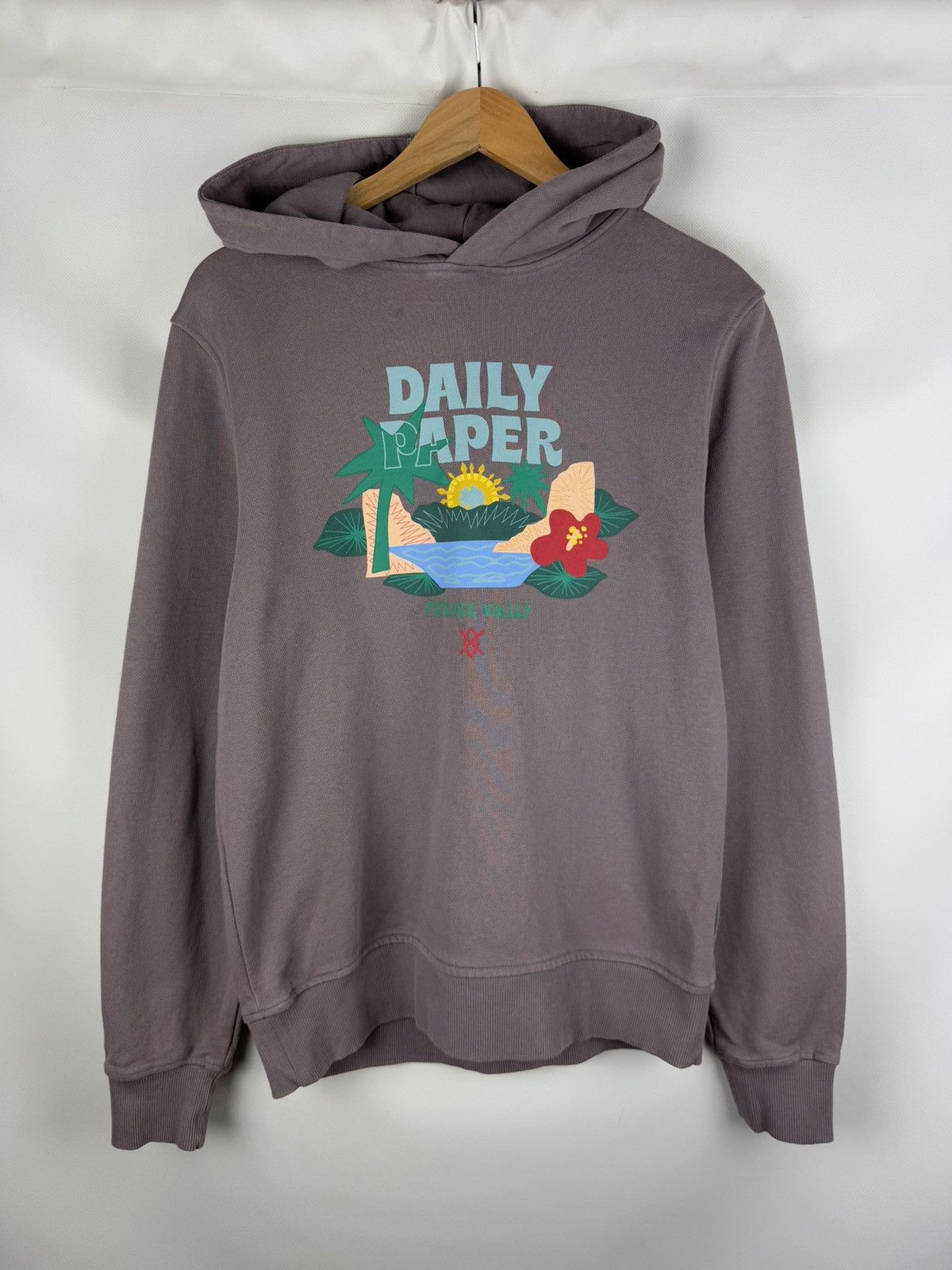 Daily Paper Daily Paper Paradise Valley Graphic Print Hoodie Pullover Size US S / EU 44-46 / 1 - 1 Thumbnail
