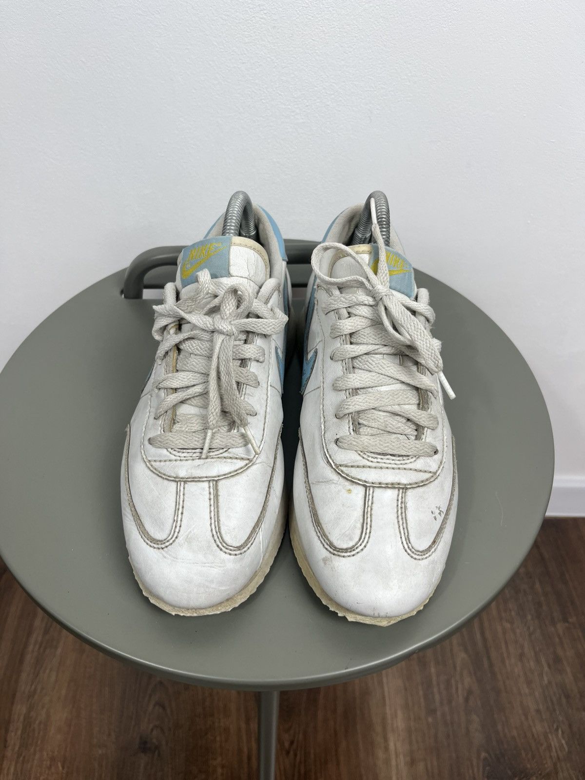 Nike Vintage 2002 Nike Cortez Women’s Sneakers White Blue Size US 9.5 / IT 39.5 - 4 Thumbnail