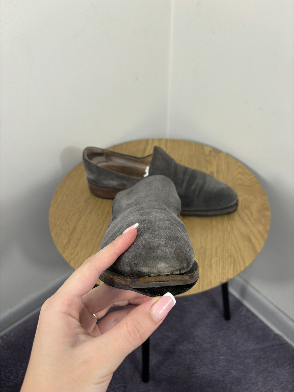 Brunello Cucinelli Brunello Cucinelli Italian Luxury Gray Suede Loafers Shoes Size US 10 / IT 40 - 23 Thumbnail