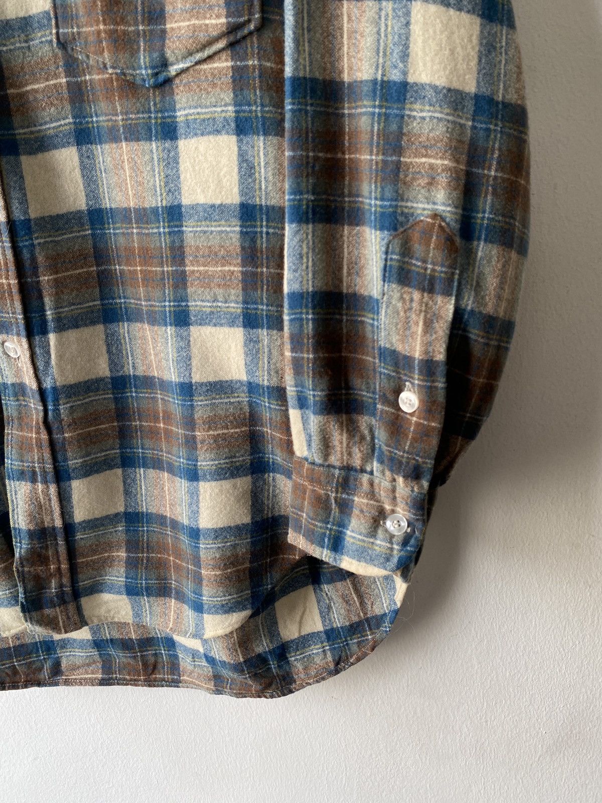 Flannel × Pendleton × Vintage Vintage 60’s Pendleton Double Pocket Virgin Wool Flannel Size US M / EU 48-50 / 2 - 7 Thumbnail
