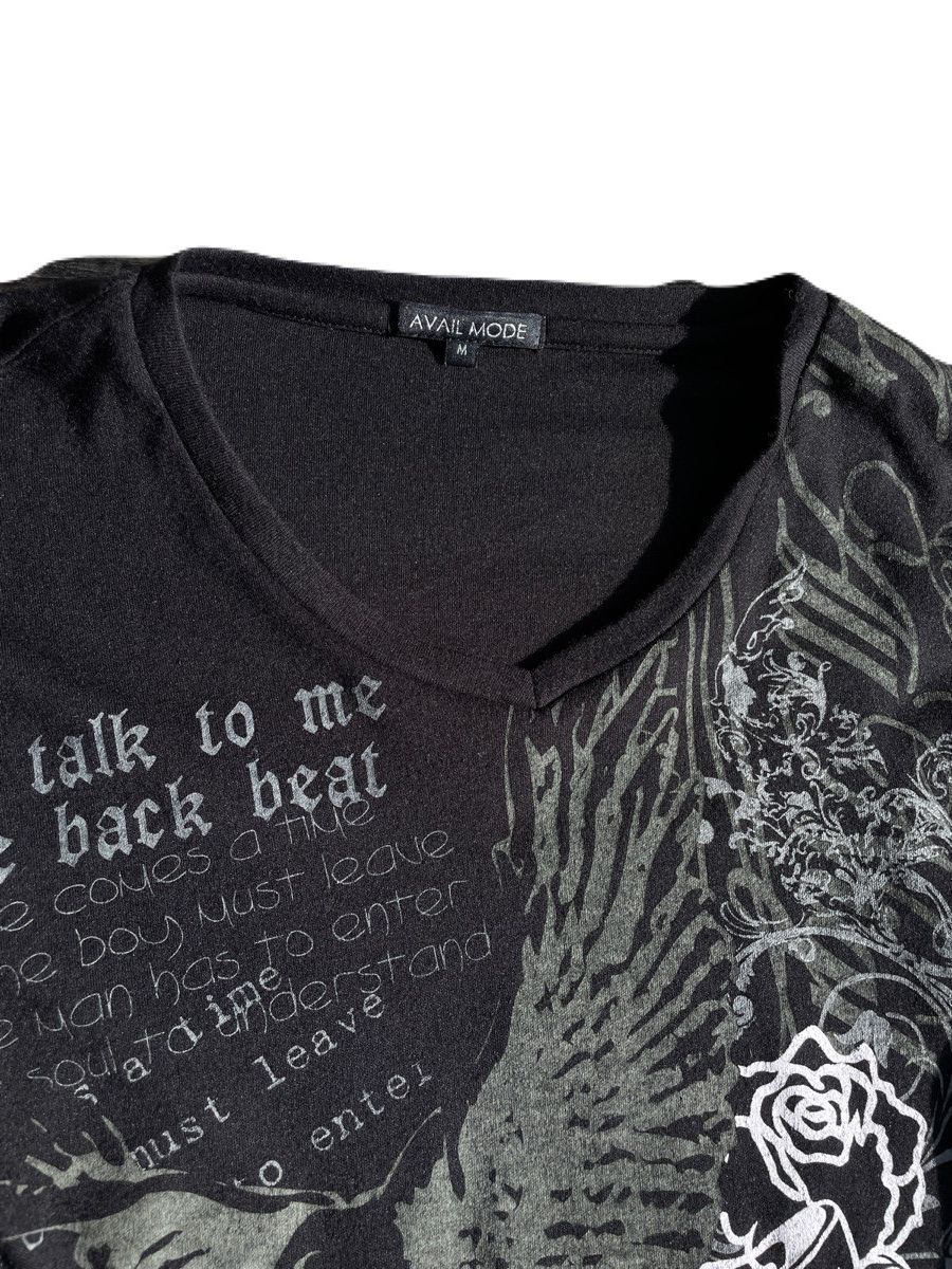 If Six Was Nine 2000s Japanese archive Vkei Poem Skull Long Sleeve Tee Size US S / EU 44-46 / 1 - 5 Thumbnail