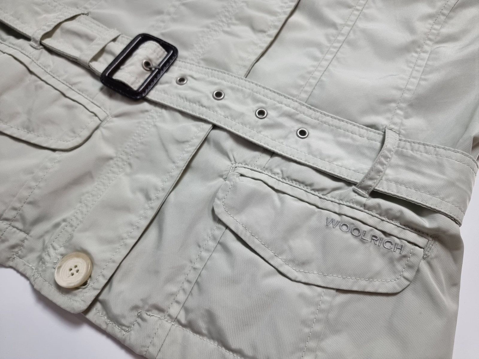 Woolrich Woolen Mills Woolrich short belted field jacket L womens ecru Size M / US 6-8 / IT 42-44 - 16 Thumbnail