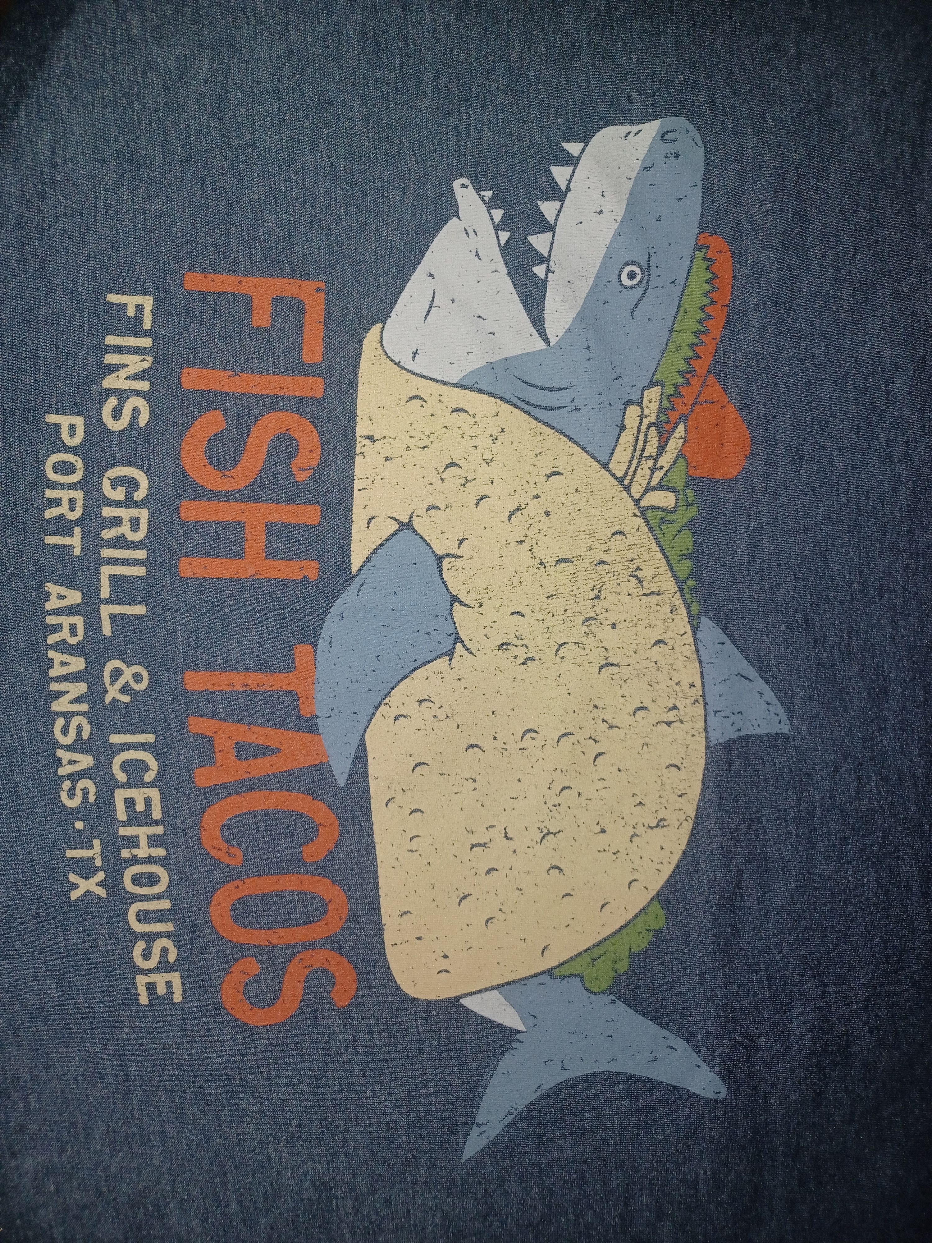 Other Fish Taco Themed Graphic Men's Tee Medium Blue Gray Size US M / EU 48-50 / 2 - 2 Thumbnail