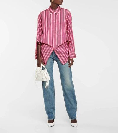 Balenciaga o1s1wg111124 BB Corp Twisted Swing Shirt in Multicolor Size XS / US 0-2 / IT 36-38 - 2 Thumbnail