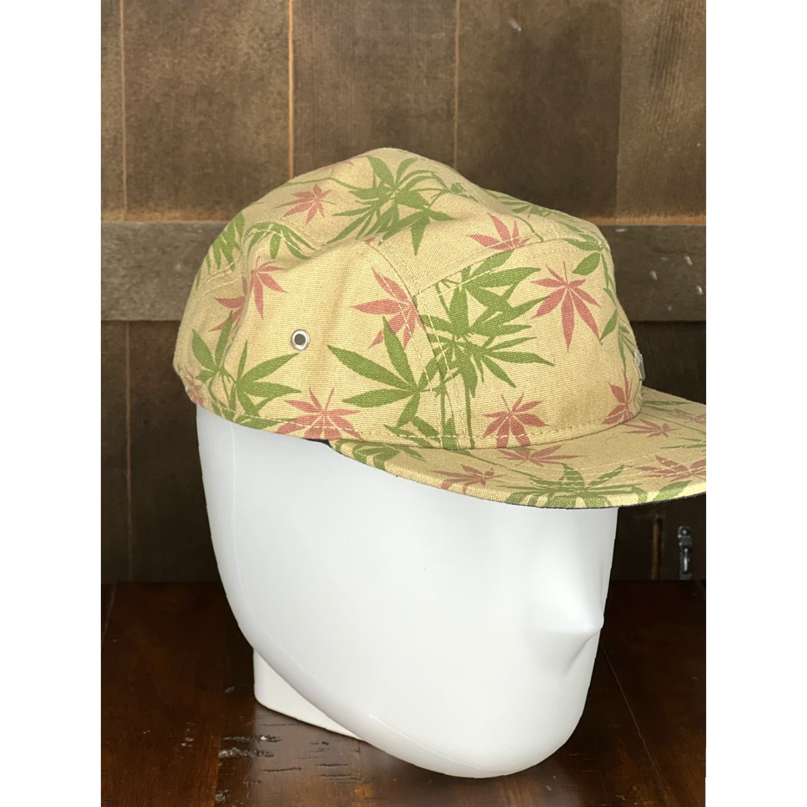 IDEA No Bad Ideas Hat Cap Strap Back Adult Beige Panel Marijuana Leaf Stash Pocket A Size ONE SIZE - 6 Thumbnail