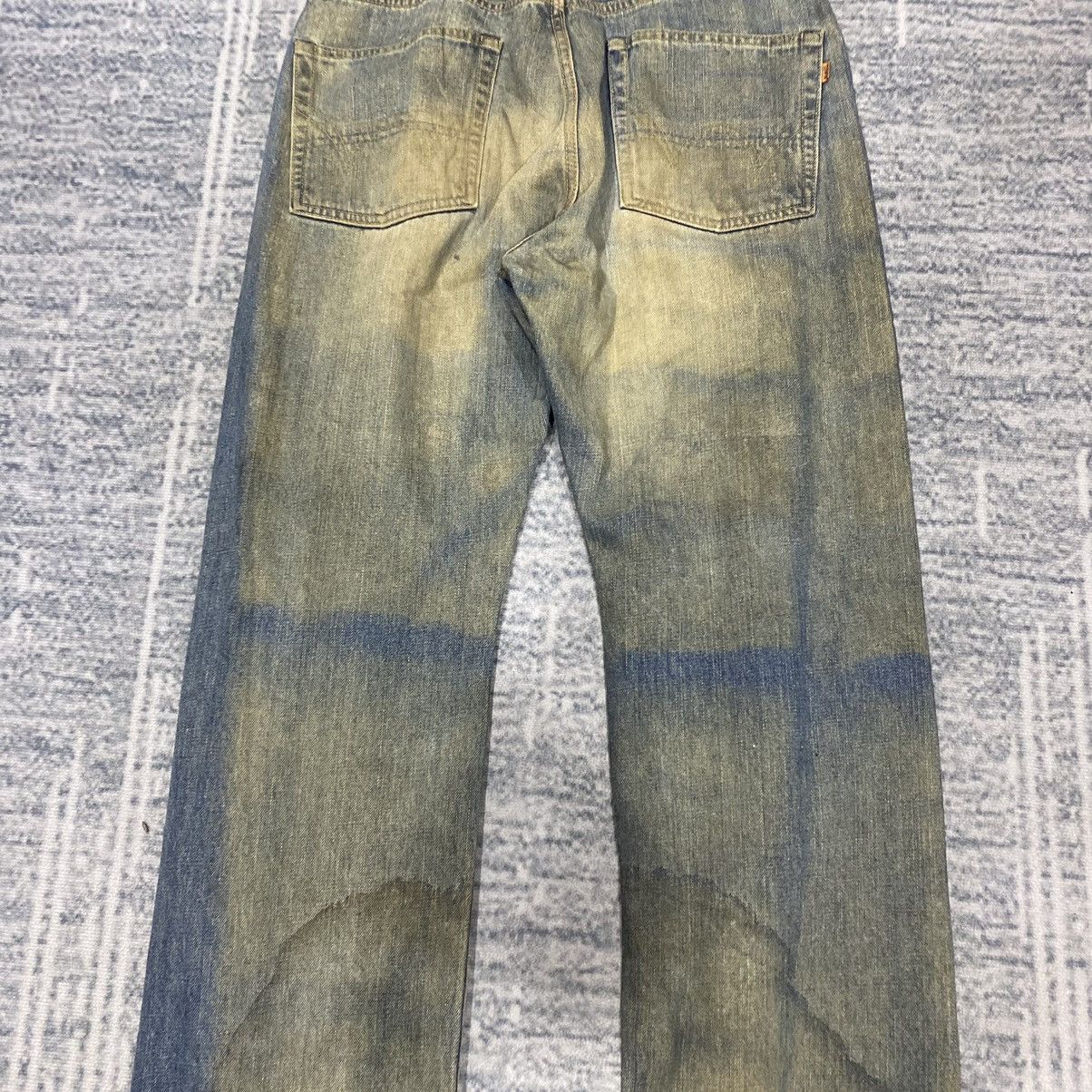 Edwin × Vintage Selvedge☠️ Edwin 505x Mudwash Jeans Dirty 90s 80s Distressed Size US 32 / EU 48 - 12 Thumbnail