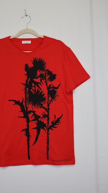 Alexander McQueen o1rshd1 ***Defective / T-Shirt in Red Size US S / EU 44-46 / 1 - 4 Thumbnail
