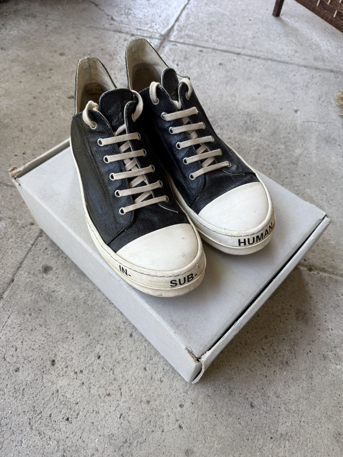Rick Owens Drkshdw Rare Rick Owens Ramones Dark Shadow 44 In Sub Super Human Size US 10.5 / EU 43-44 - 1 Thumbnail