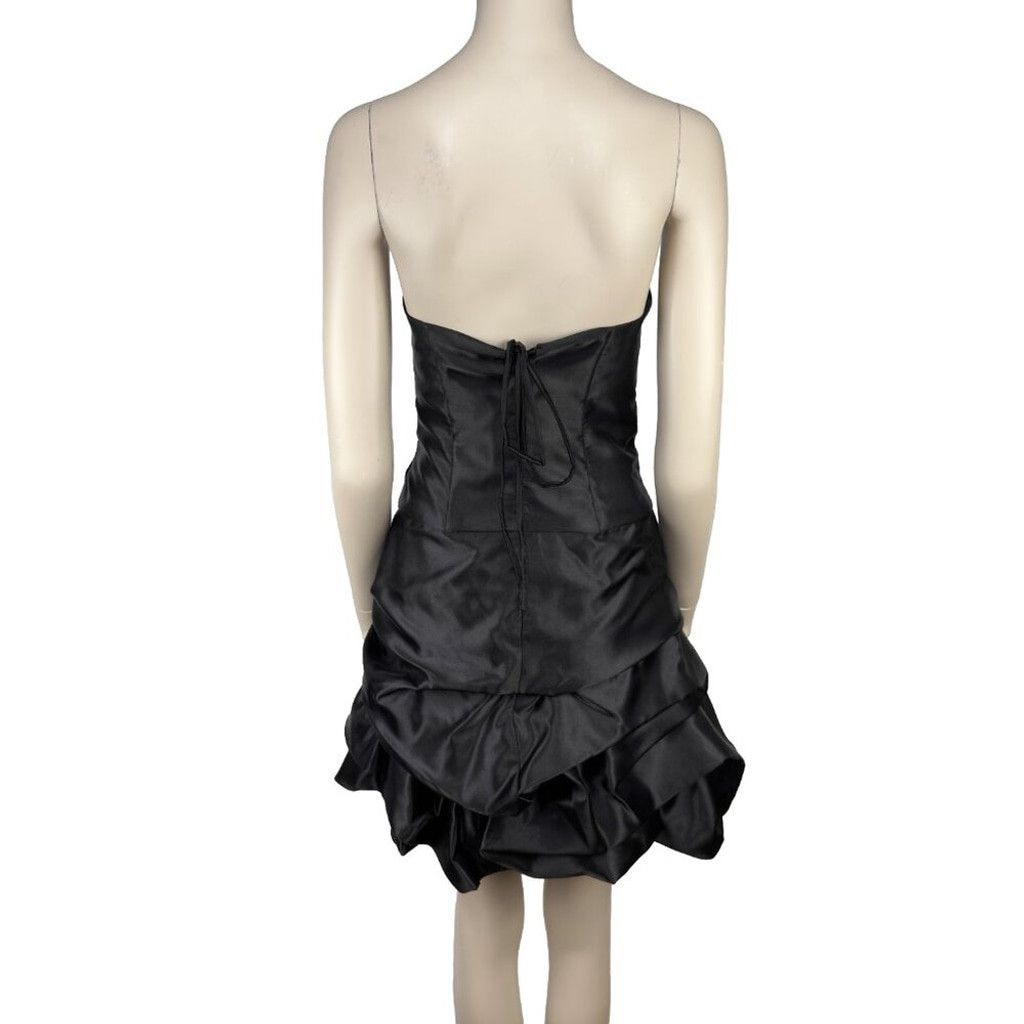 Jessica McClintock JESSICA MCCLINTOCK GUNNE SAX Puffy Waist Mini Black Dress 5 Size M / US 6-8 / IT 42-44 - 5 Thumbnail